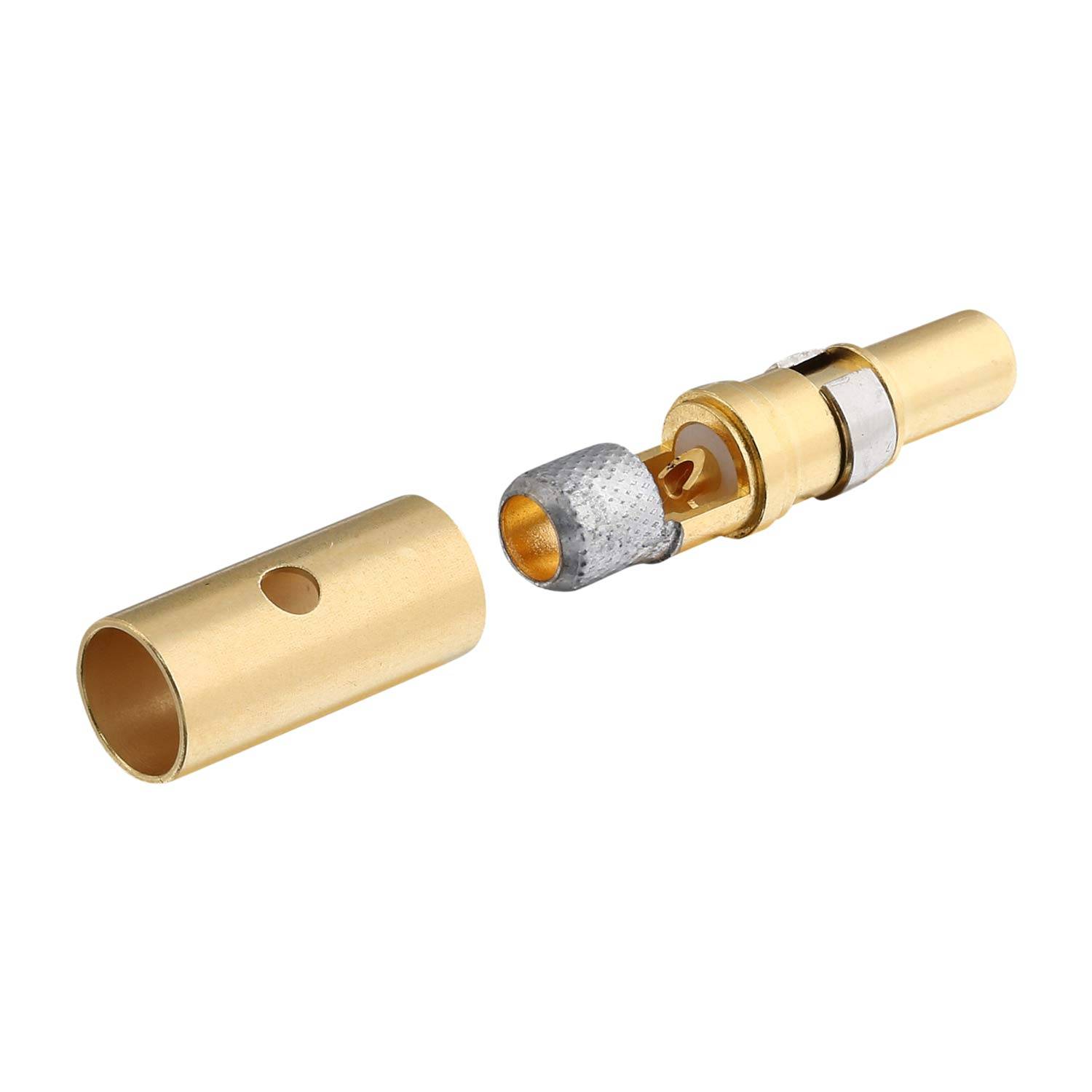 HARTING Koaxialkontakt 50Ohm Kontaktstift (M) gold, 1 Stück Werkstoff Kupferlegierung - 1 Stück