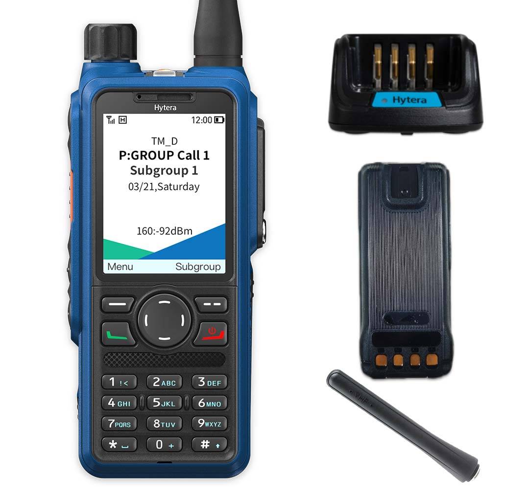 SET HYTERA HP795Ex IIC ATEX UHF Akku Antenne Ladegerät