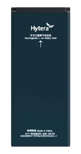 Das Etikett liest „Wiederaufladbarer Li-Ionen-Akku