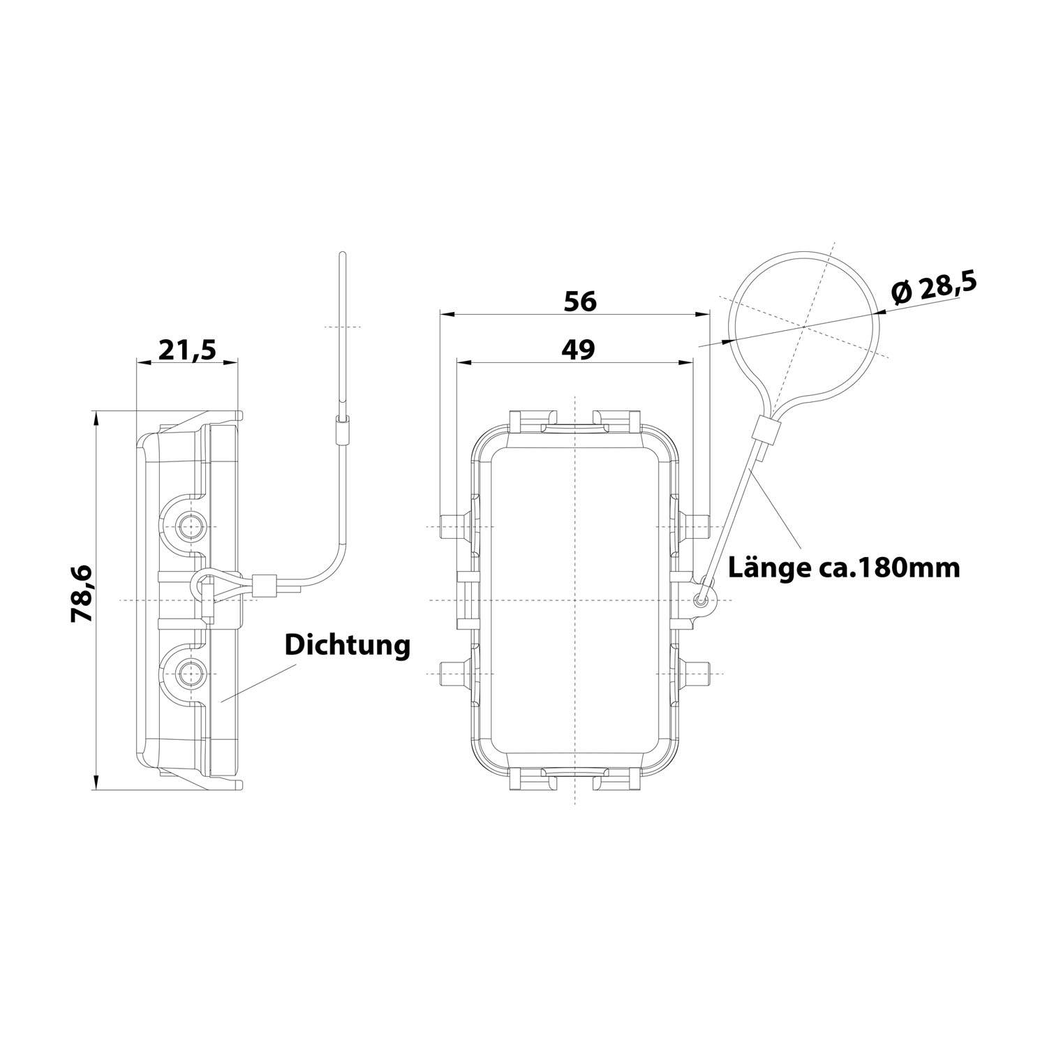 HARTING Schutzkappe 10B Metall für 2 Bügel am Oberteil Verliersicherung mit großer Schlaufe Temperaturbereich -40°C bis