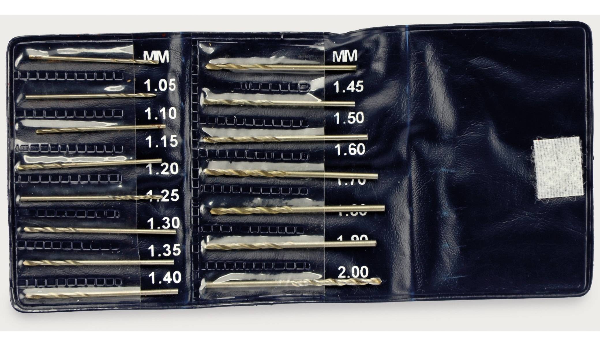 DAYTOOLS Miniaturbohrer-Set, 1,05...2 mm, 15 Bohrer