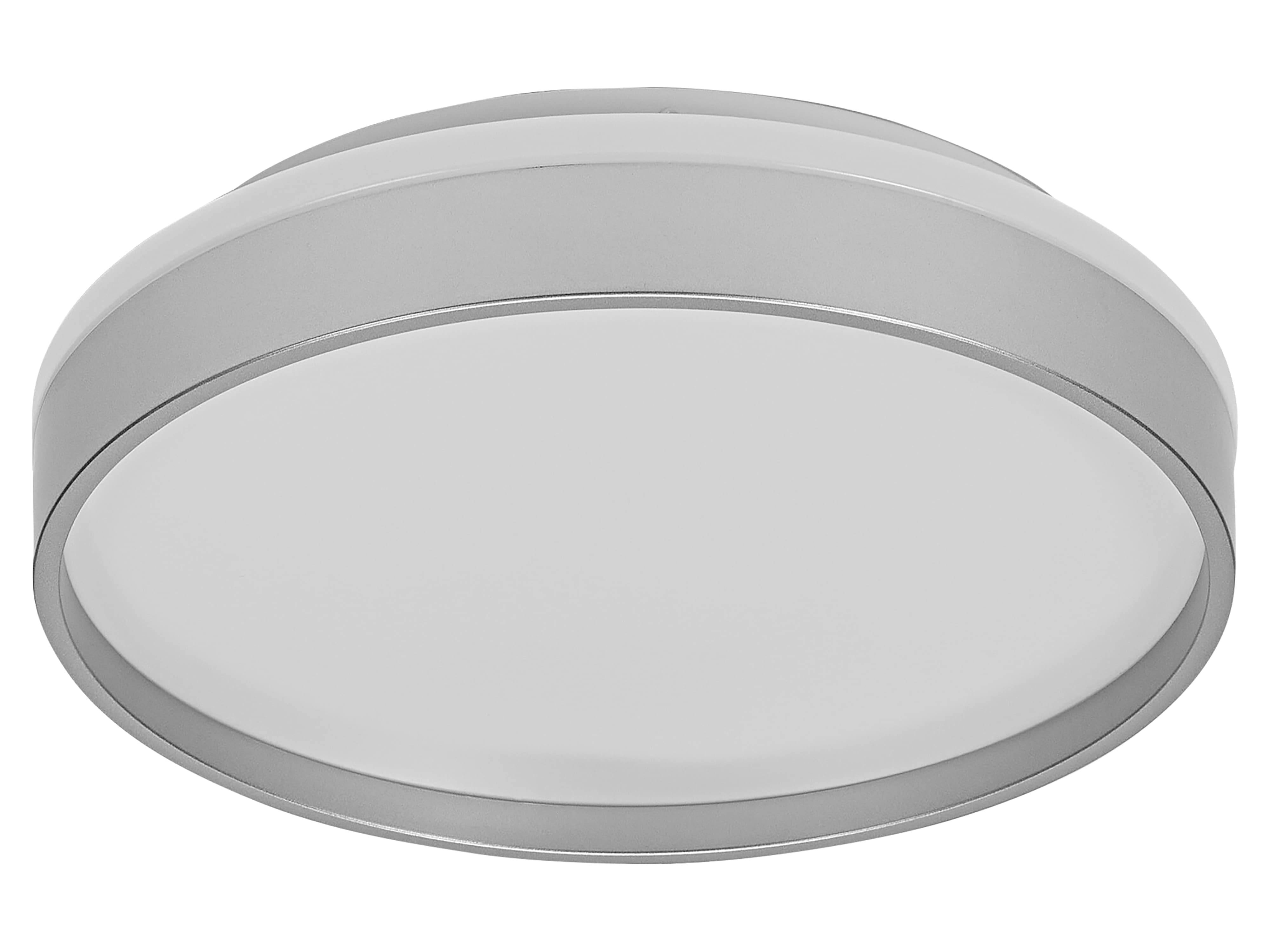 OSRAM LED-Deckenleuchte, 16W, 3000K, 1000lm, warmweiß, IP20, silber, Ø30cm