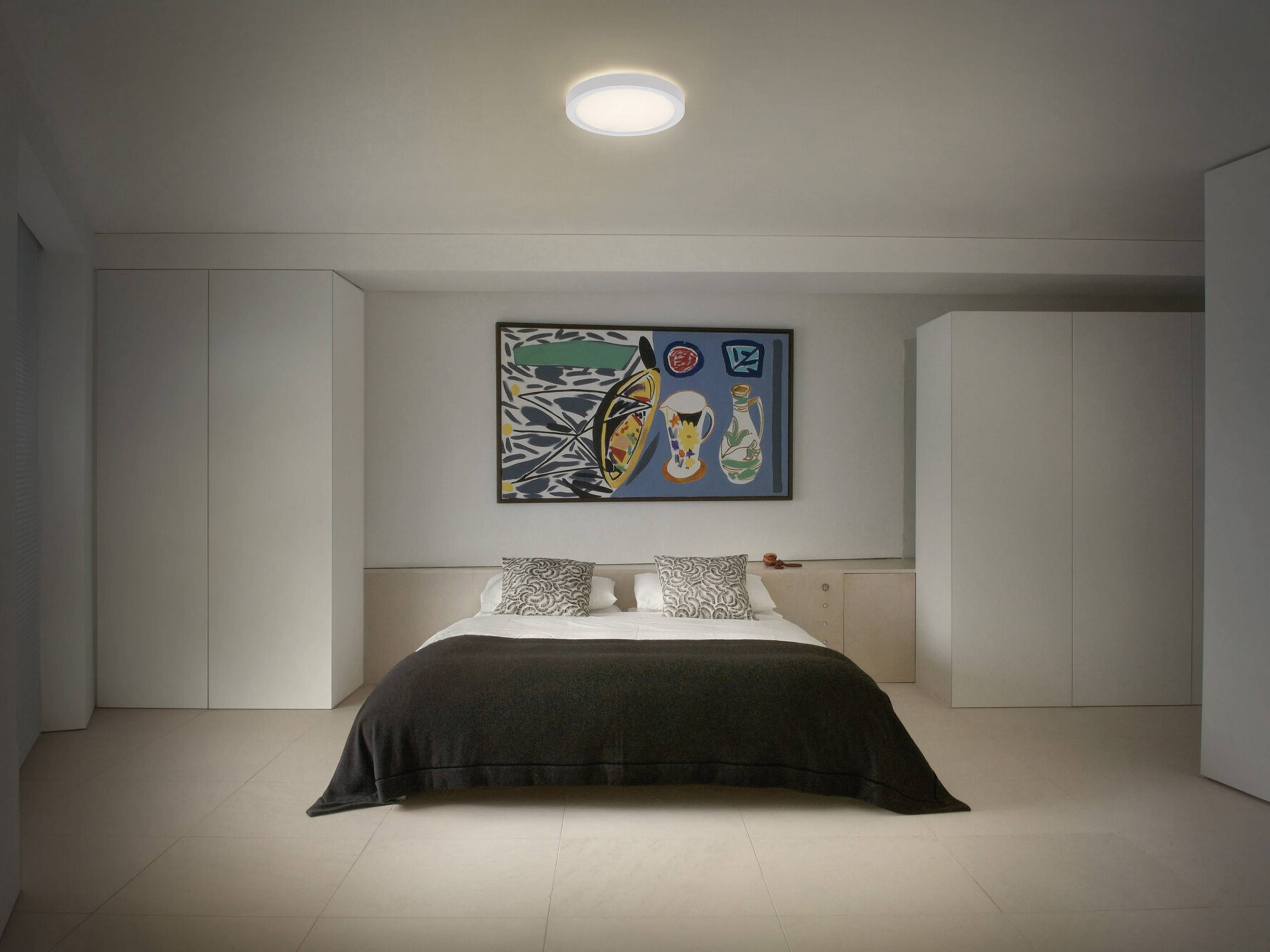 OSRAM LED-Deckenleuchte, 20W, 3000K, 2100lm, warmweiß, IP20, dimmbar, weiß, Ø24,5 cm