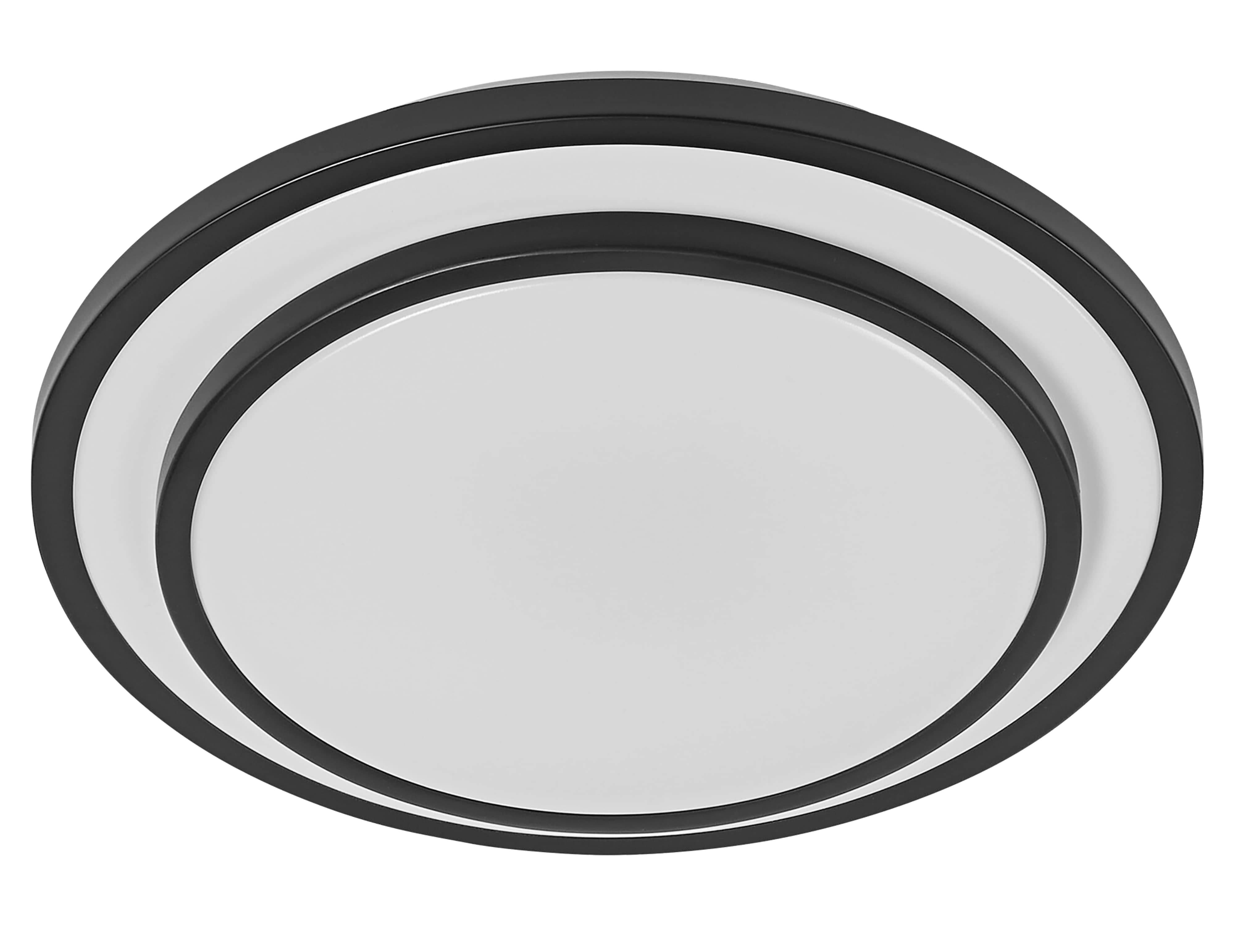 OSRAM LED-Deckenleuchte, 16W, 3000K, 1000lm, warmweiß, IP20, schwarz, Ø30cm