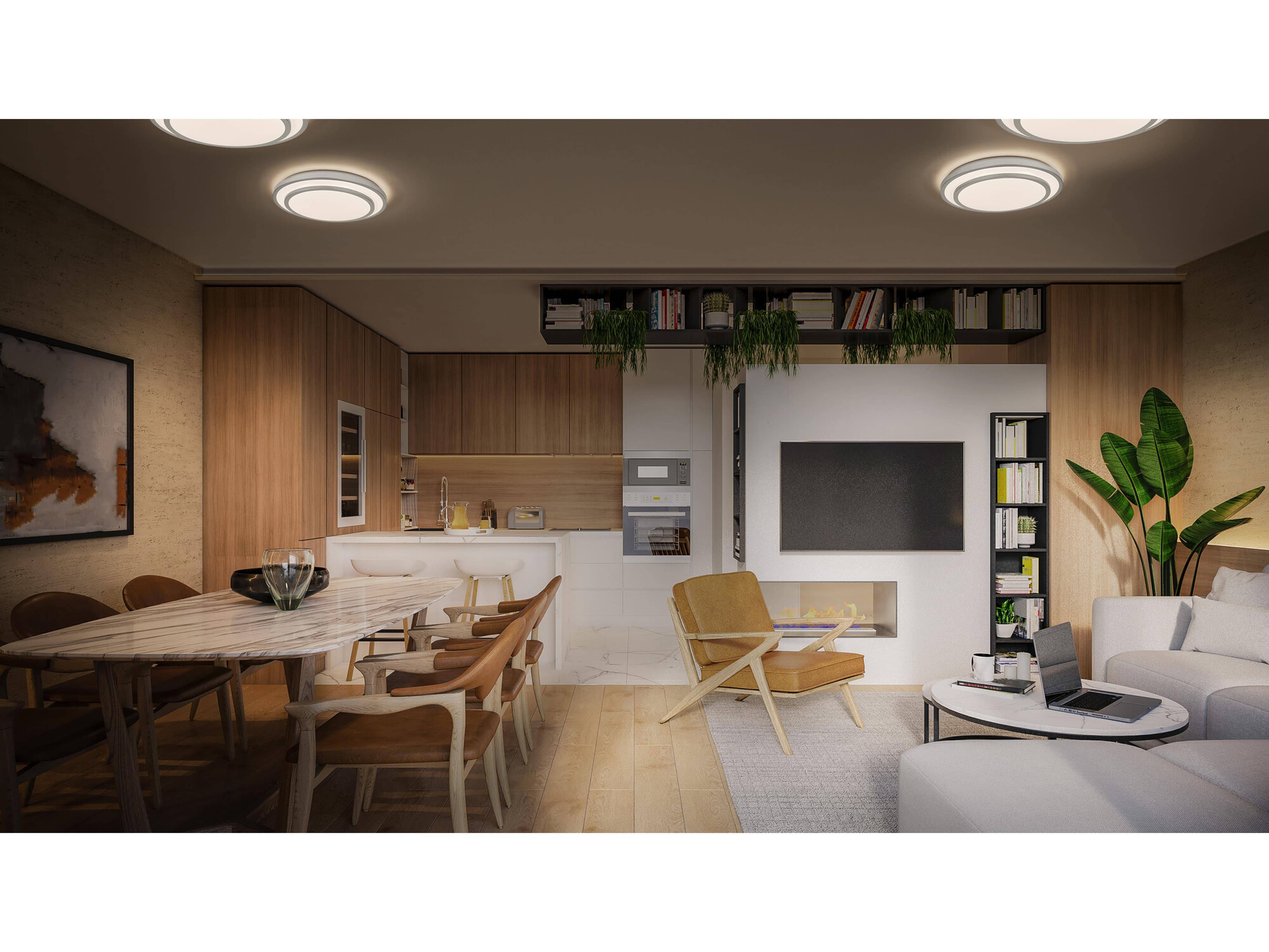 OSRAM LED-Deckenleuchte, 24W, 3000K, 1500lm, warmweiß, IP20, silber, Ø39 cm