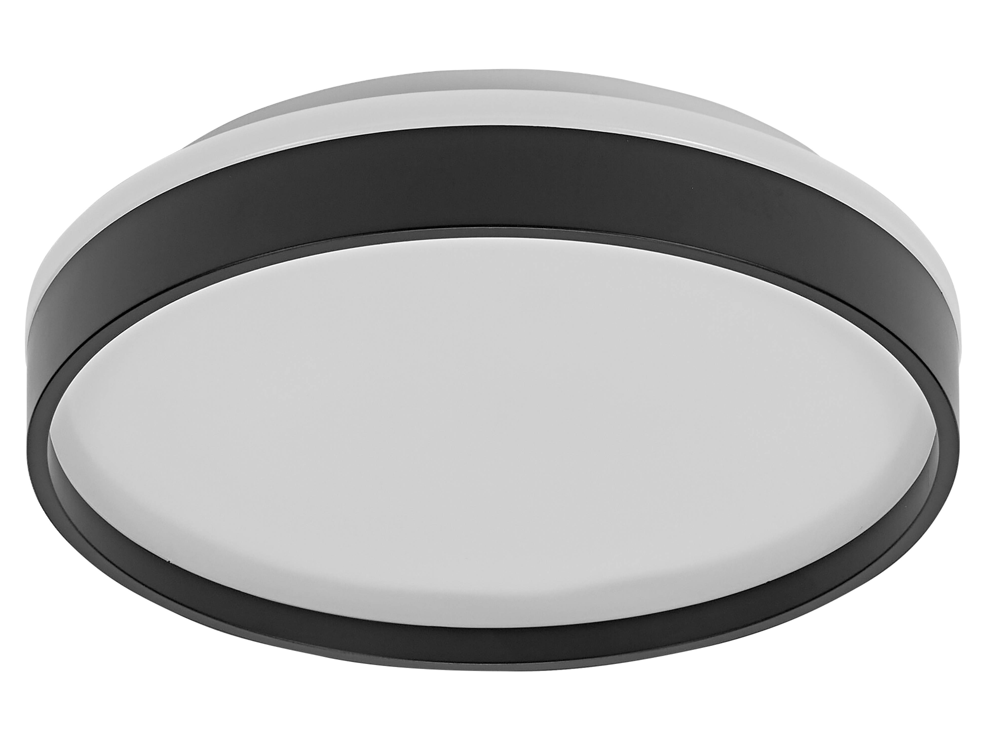 OSRAM LED-Deckenleuchte, 16W, 3000K, 1000lm, warmweiß, IP20, schwarz, Ø30cm