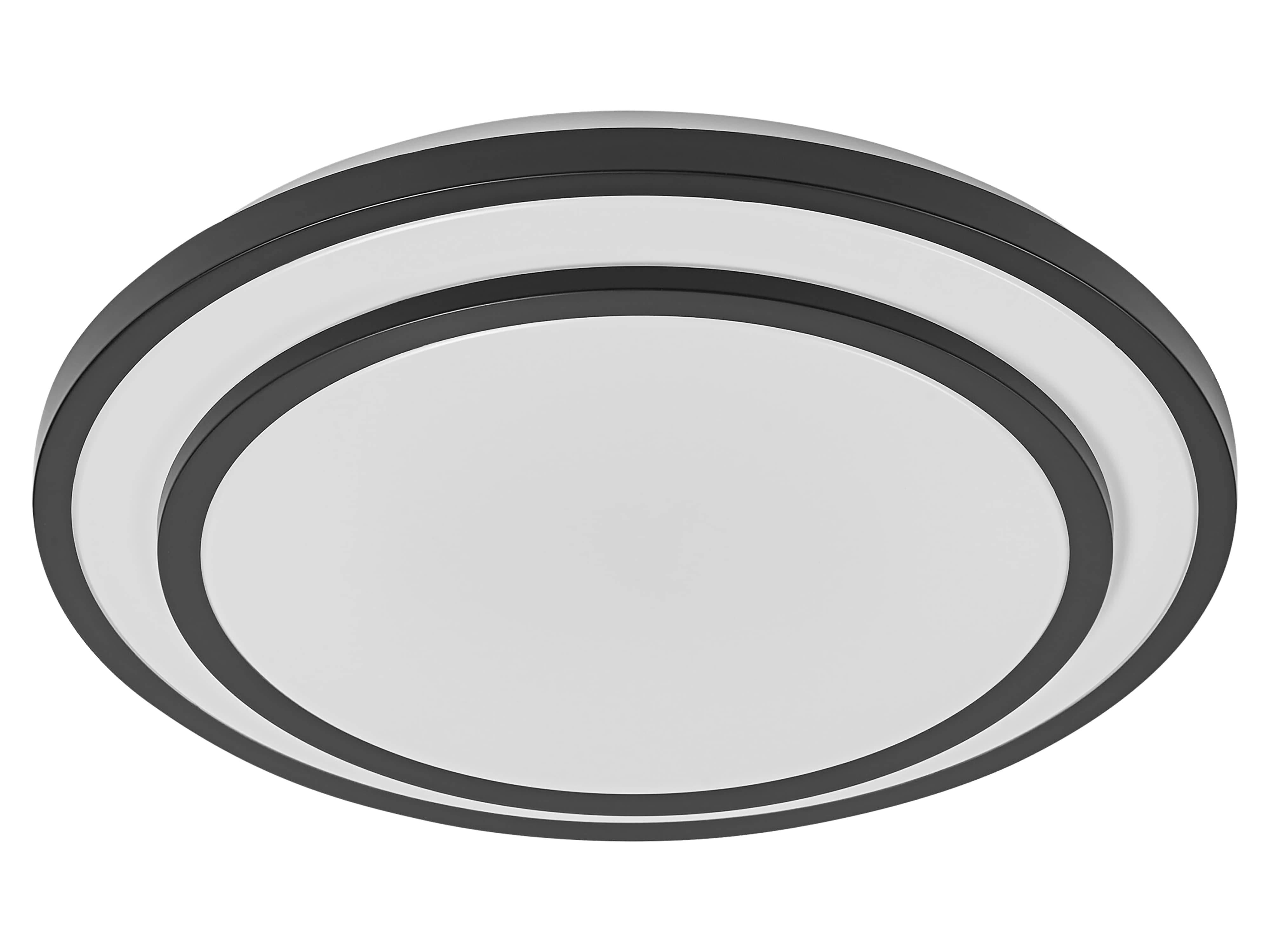 OSRAM LED-Deckenleuchte, 24W, 3000K, 1450lm, warmweiß, IP20, schwarz, Ø39cm