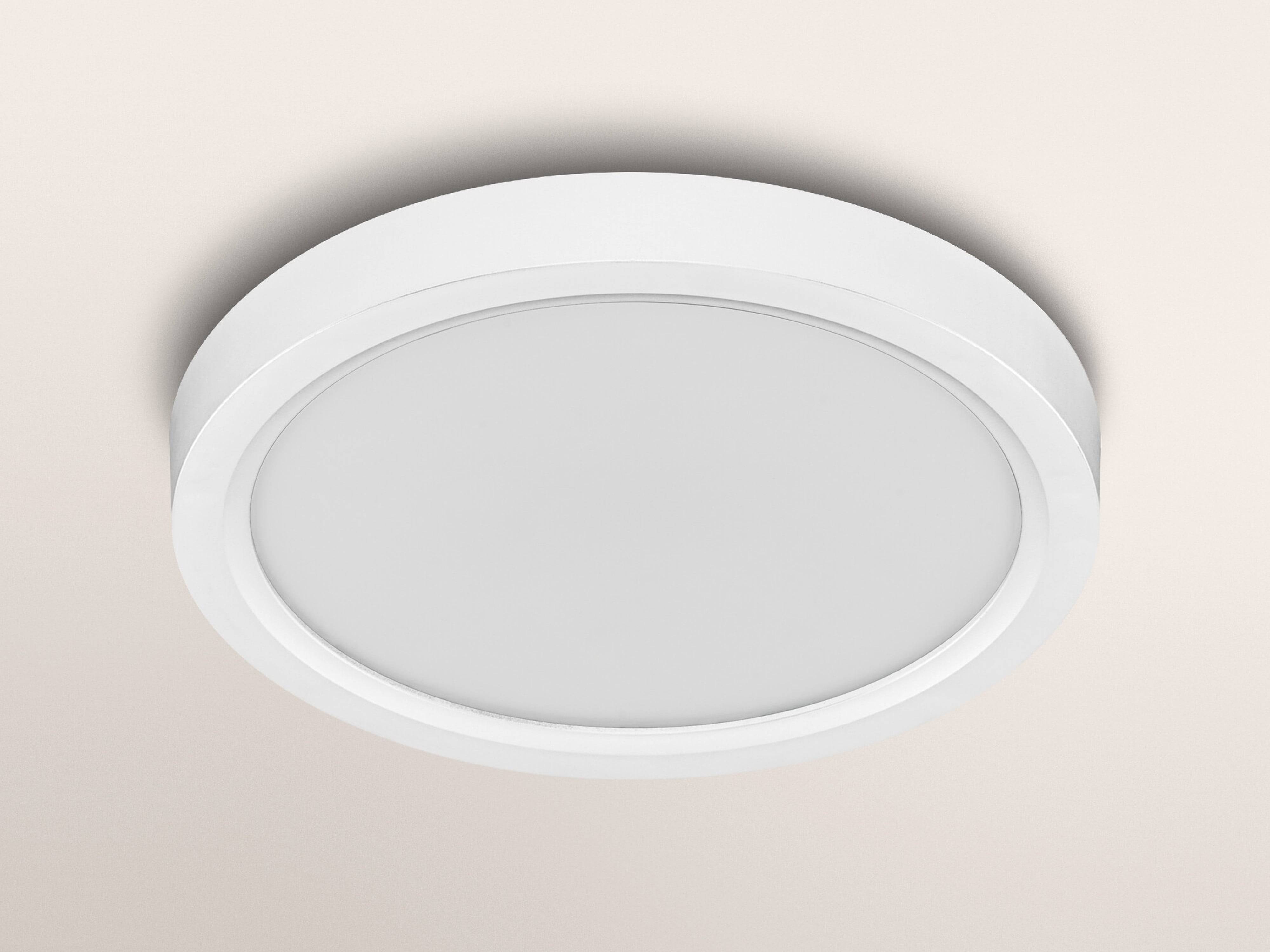 OSRAM LED-Deckenleuchte, 24W, 3000K, 2500lm, warmweiß, IP20, dimmbar, weiß, Ø32 cm