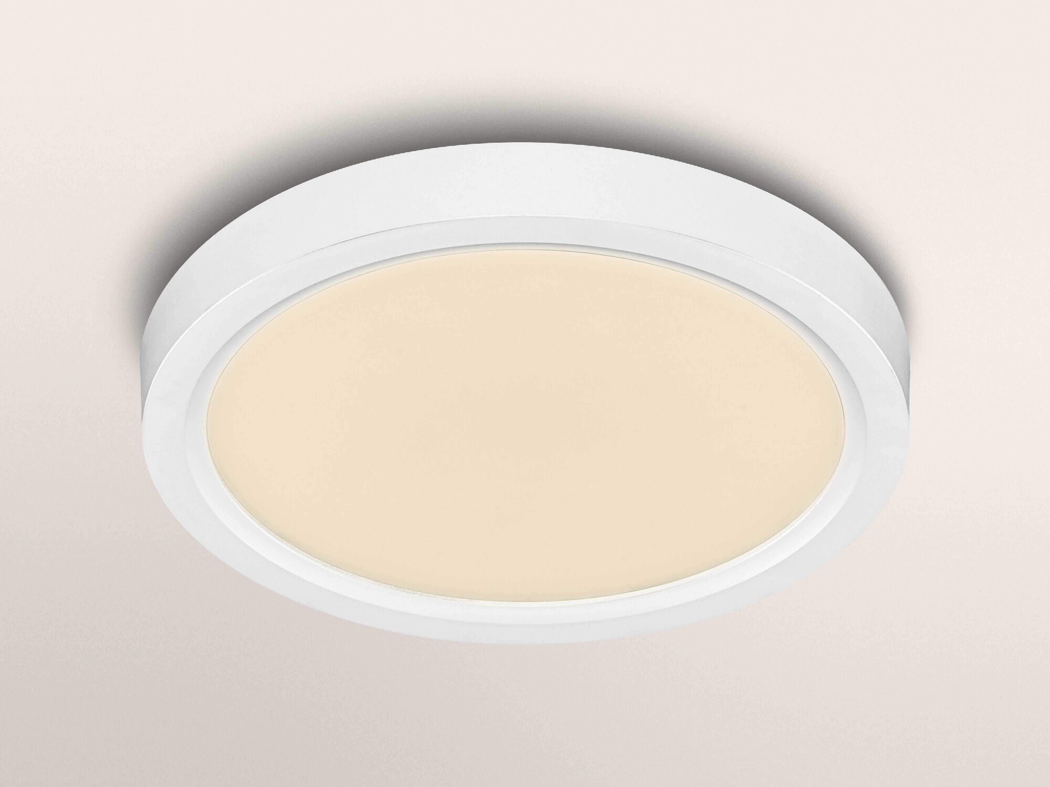 OSRAM LED-Deckenleuchte, 24W, 3000K, 2500lm, warmweiß, IP20, dimmbar, weiß, Ø32 cm