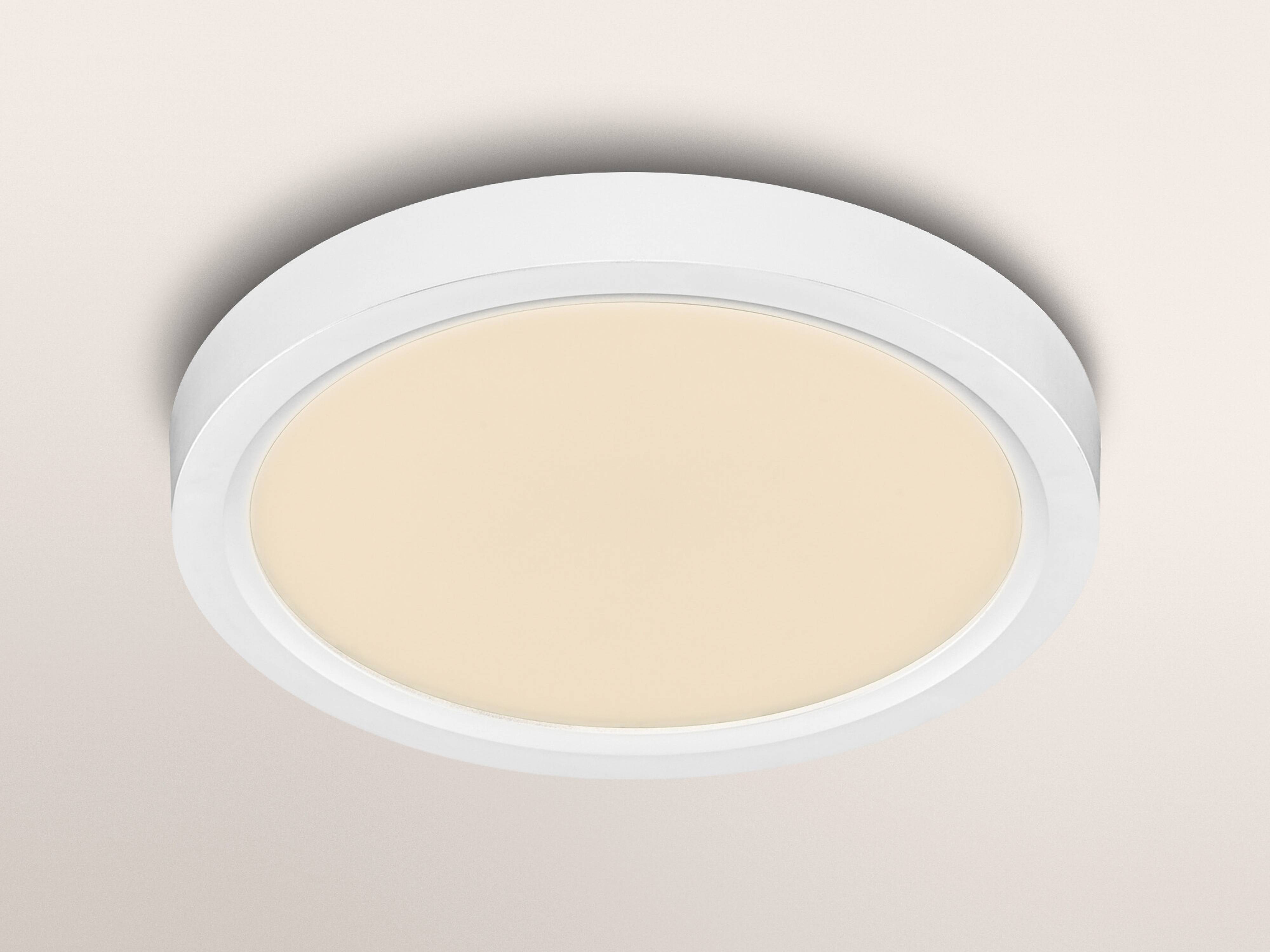 OSRAM LED-Deckenleuchte, 24W, 3000K, 2500lm, warmweiß, IP20, dimmbar, weiß, Ø32 cm