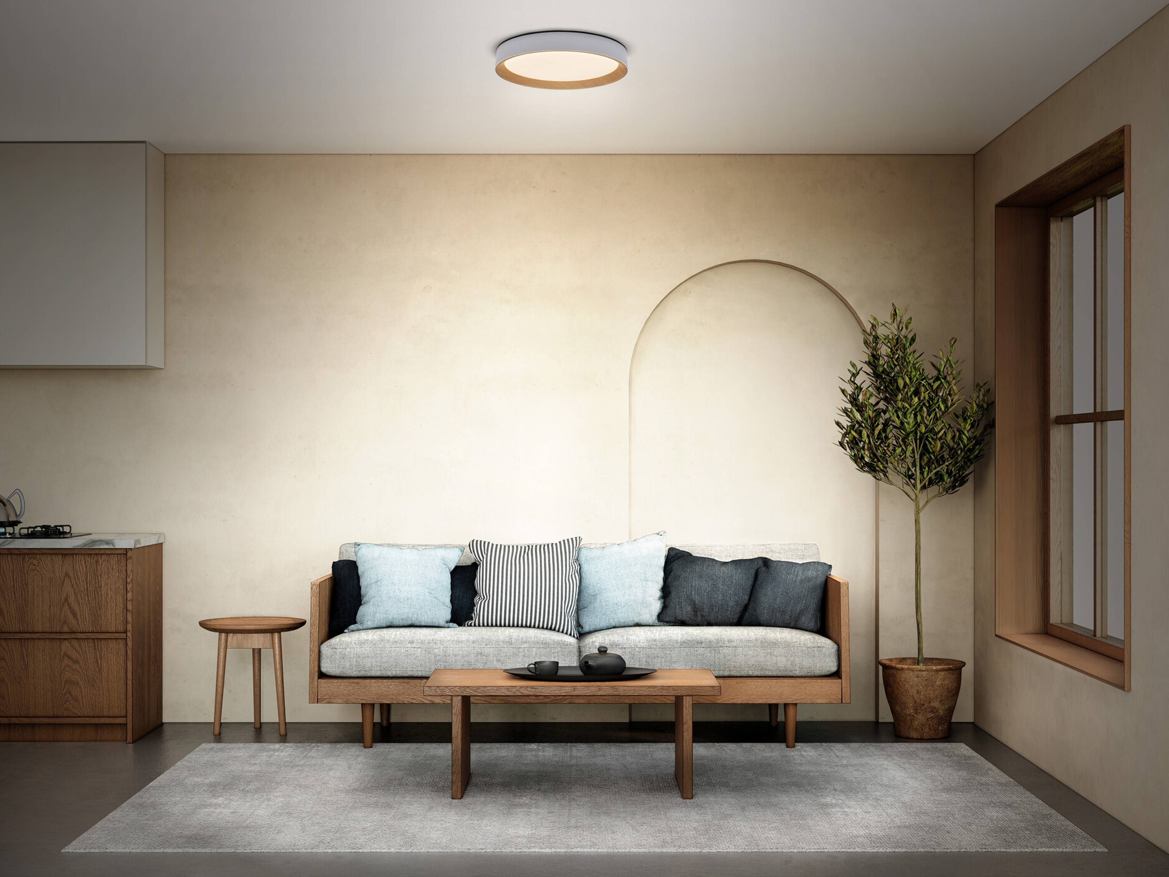 OSRAM LED-Deckenleuchte, 16W, 3000K, 1000lm, warmweiß, IP20, dimmbar, weiß, Ø29cm