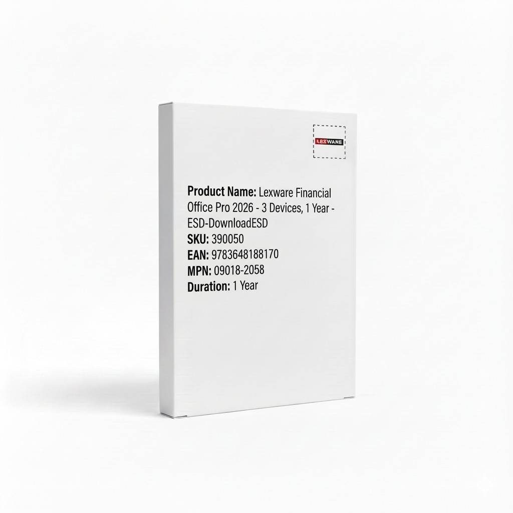 Lexware Financial Office Pro 2026: 3 Geräte, 1 Jahr, ESD-Download, SKU: 390050, EAN: 9783684188170, MPN: 09018-2058, Laufzeit: 1 Jahr.