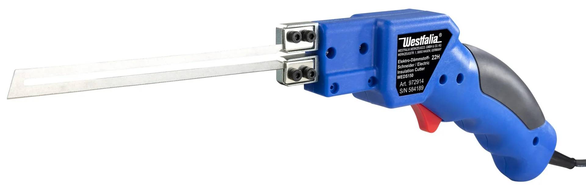 Ein blauer und metallischer elektrischer Anschluss mit mehreren Schrauben, entwickelt zum Sichern von Kabeln in einer industriellen oder mechanischen Umgebung.