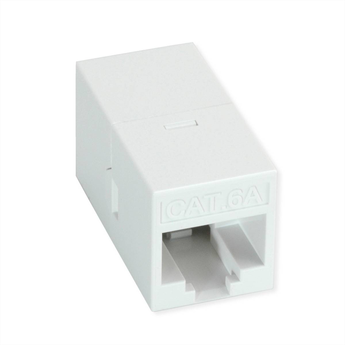 ROLINE RJ-45 Kupplung ungeschirmt, Cat.6A (Class EA), weiß