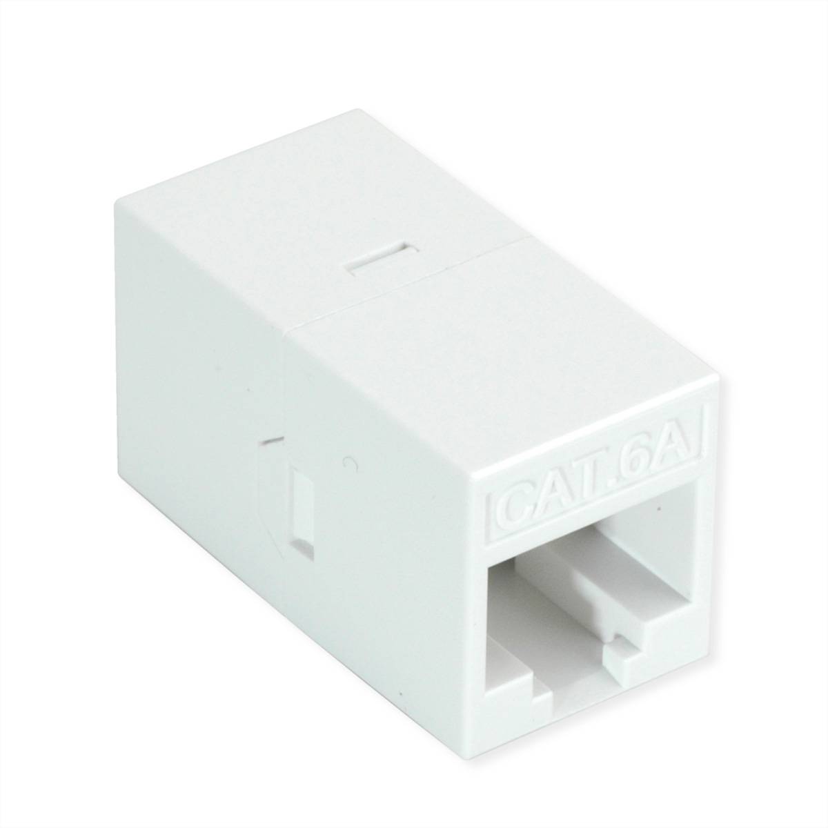 ROLINE RJ-45 Kupplung ungeschirmt, Cat.6A (Class EA), weiß