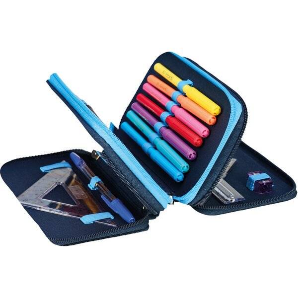 Schüleretui TriCase 31 tlg. Polyester 190x70mm Cosmic Explorer