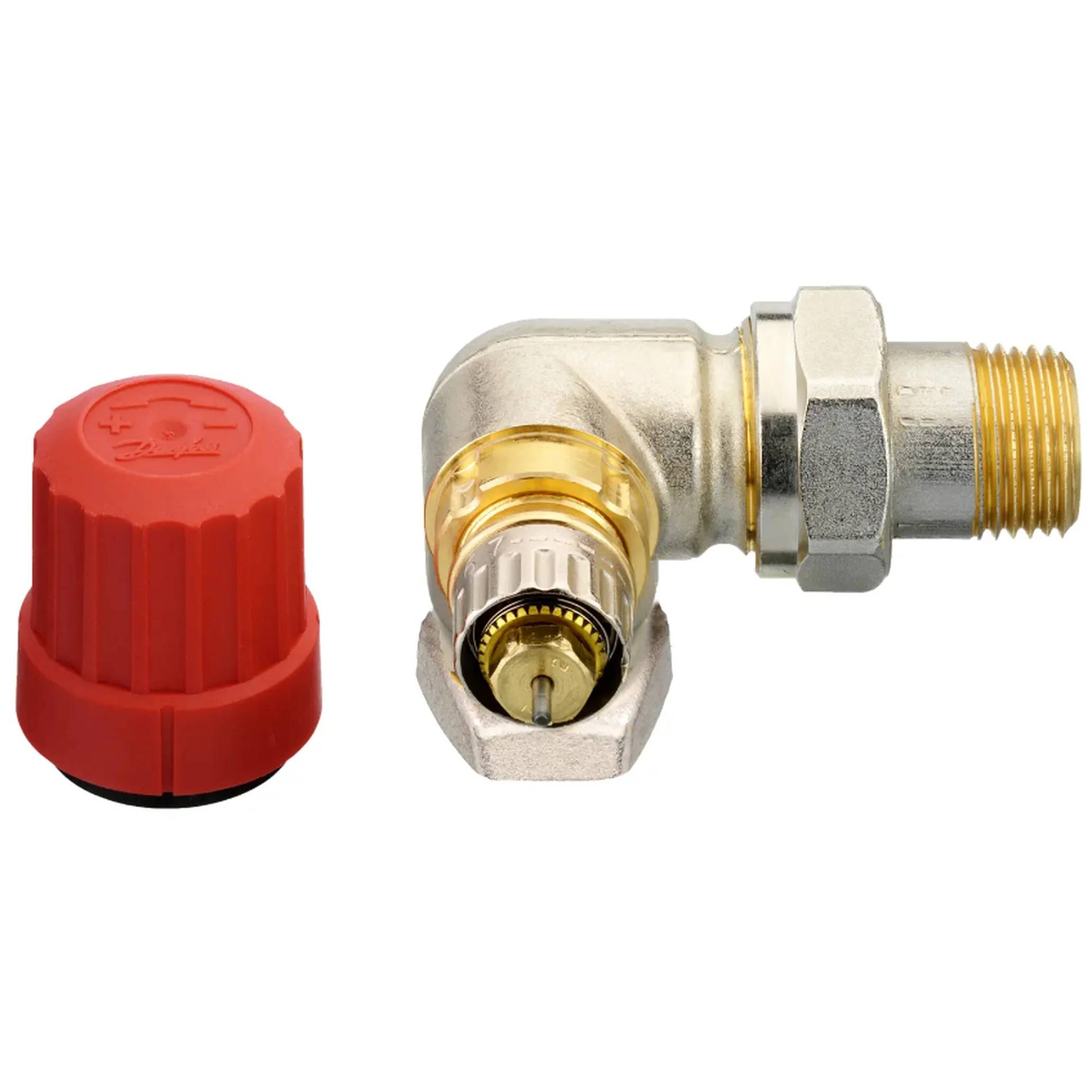 Danfoss Ventilgehäuse RA-N 10 R 3/8, WE links, matt vernickelt, 1 Stk.