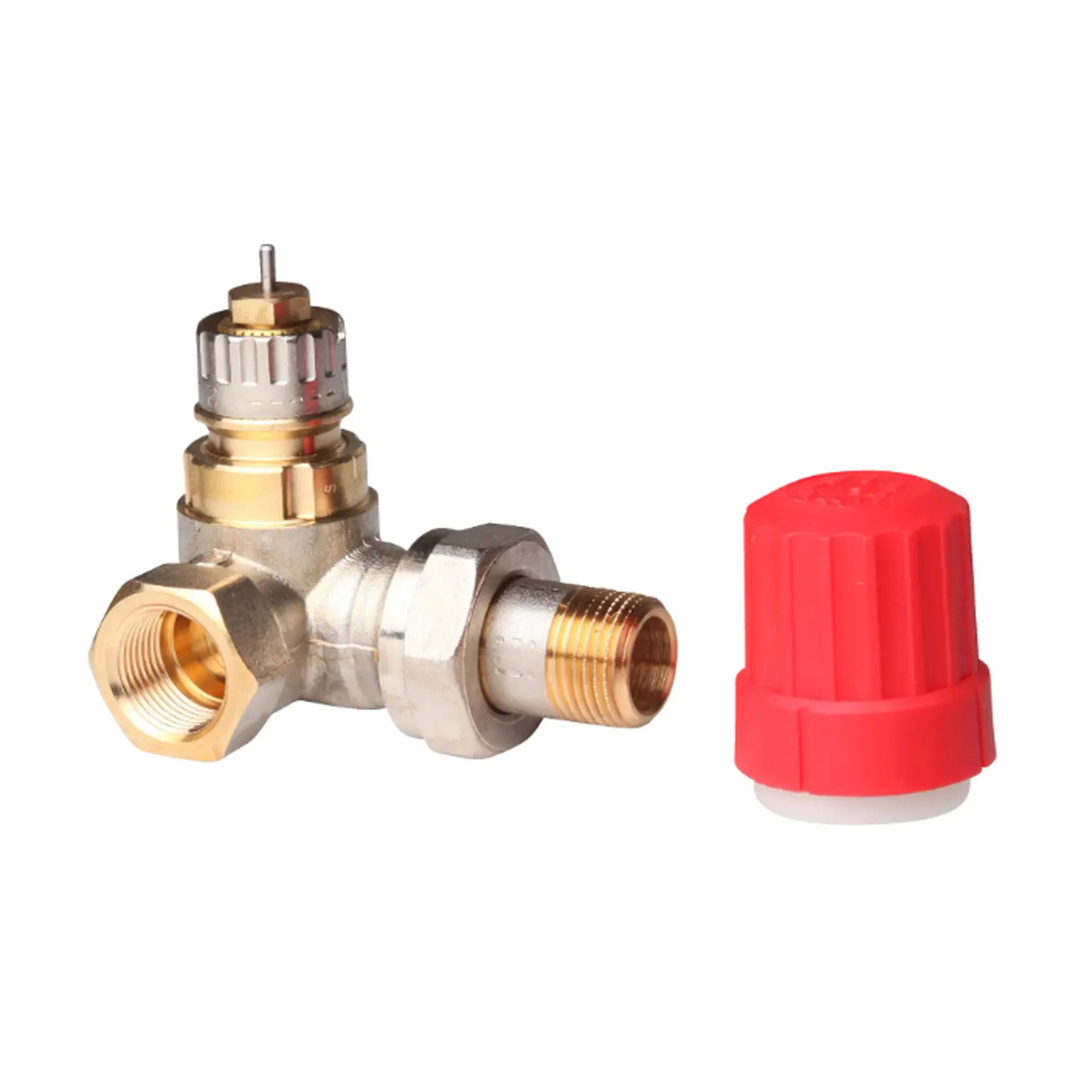 Danfoss Ventilgehäuse RA-N 10 R 3/8, WE links, matt vernickelt, 1 Stk.