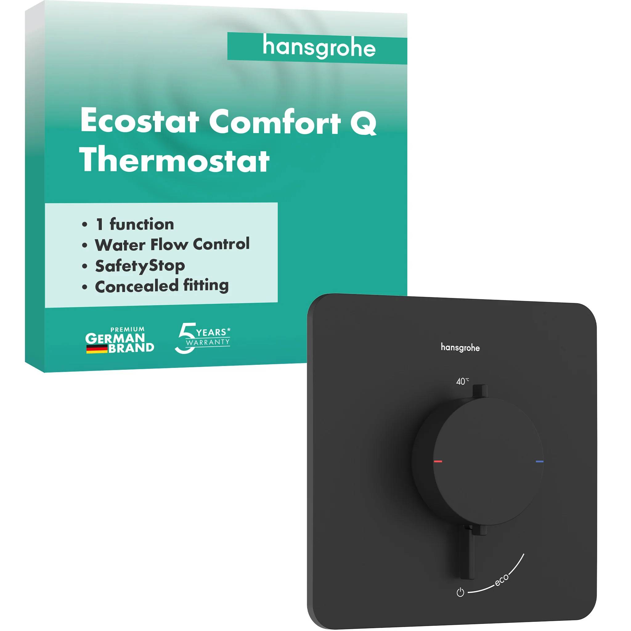 hansgrohe Thermostat UP Ecostat Comfort Q Fertigset 1 Verbraucher MSW, 1 Stk.