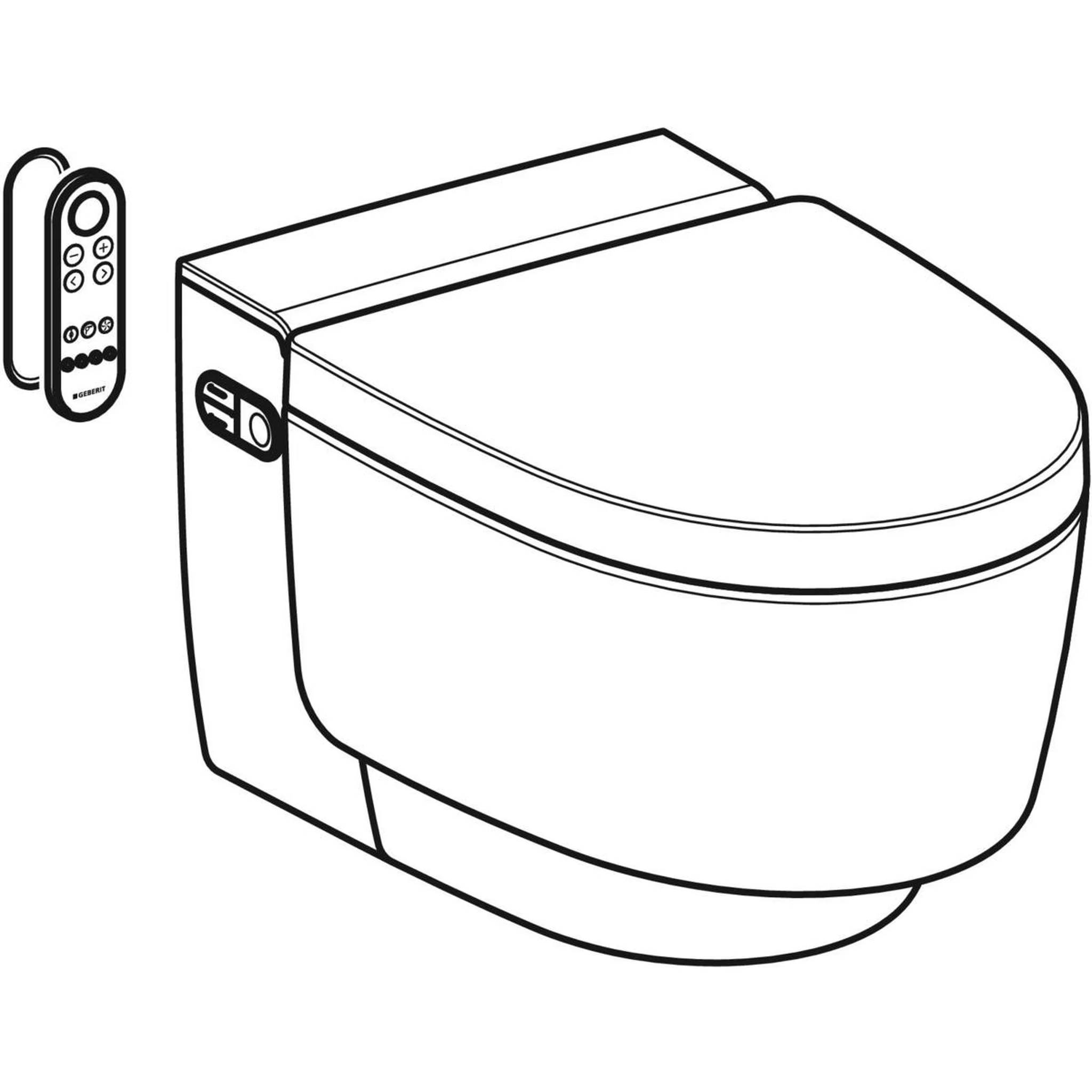Geberit AquaClean Mera Classic, Wand-WC weiss, Komplettanlage, 1 Stk.