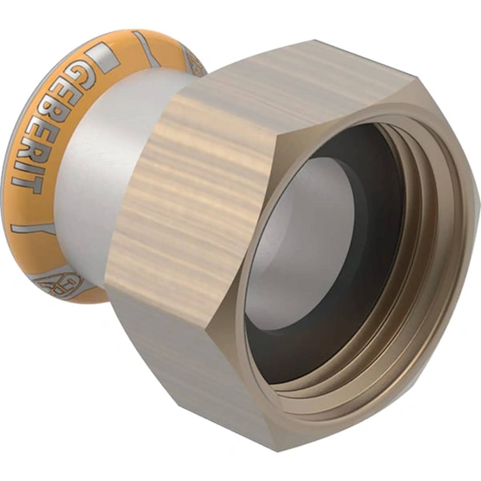 Geberit Mapress Therm Übergang mit Überwurfmutter, d=15mm, di=10mm, G=1/2″, 1 Stk.