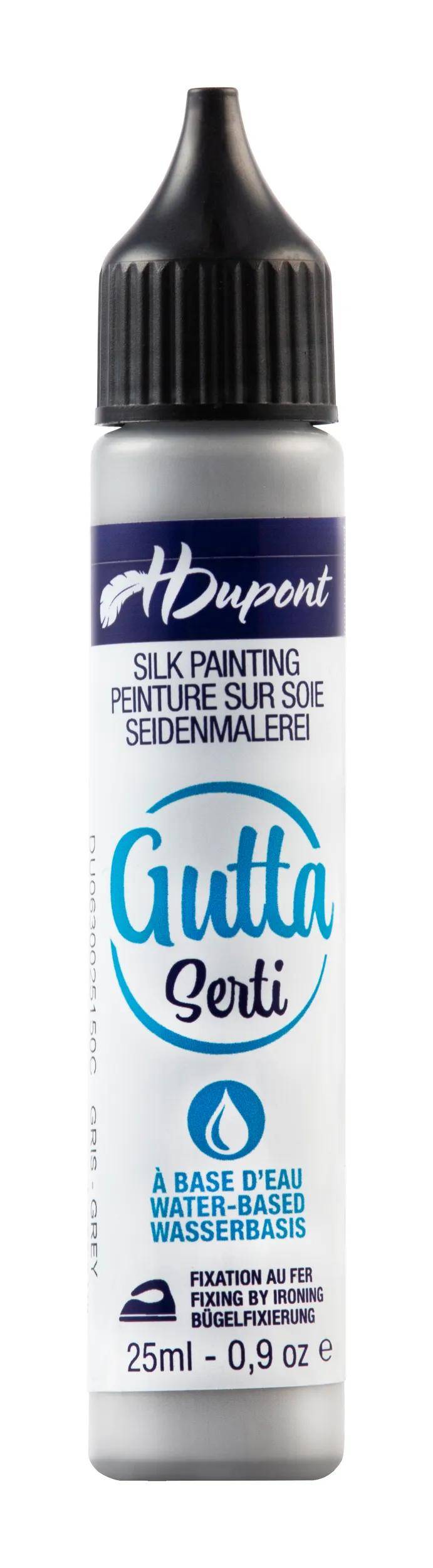 H Dupont 6x Gutta/Serti auf Wasserbasis, 25ml, Grau - Grau DU0630025150C
