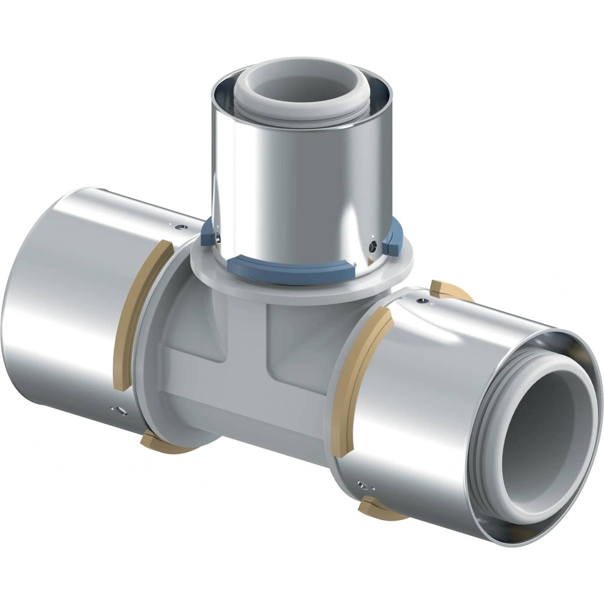 UPONOR S-Press, Verbund, T-Stück, reduziert, PPSU, 50-40-50, 1 Stk.