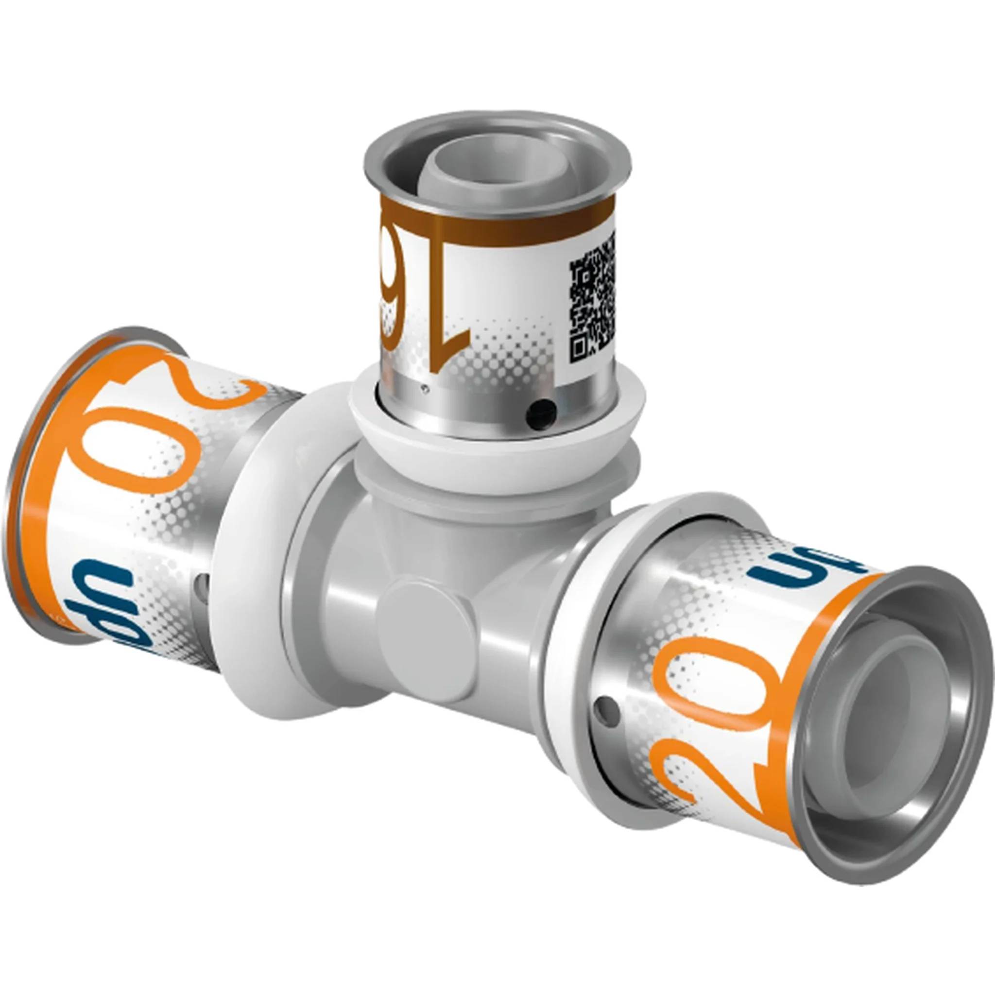 UPONOR S-Press PLUS, T-Stück, reduziert, PPSU, 32-16-32, 1 Stk.