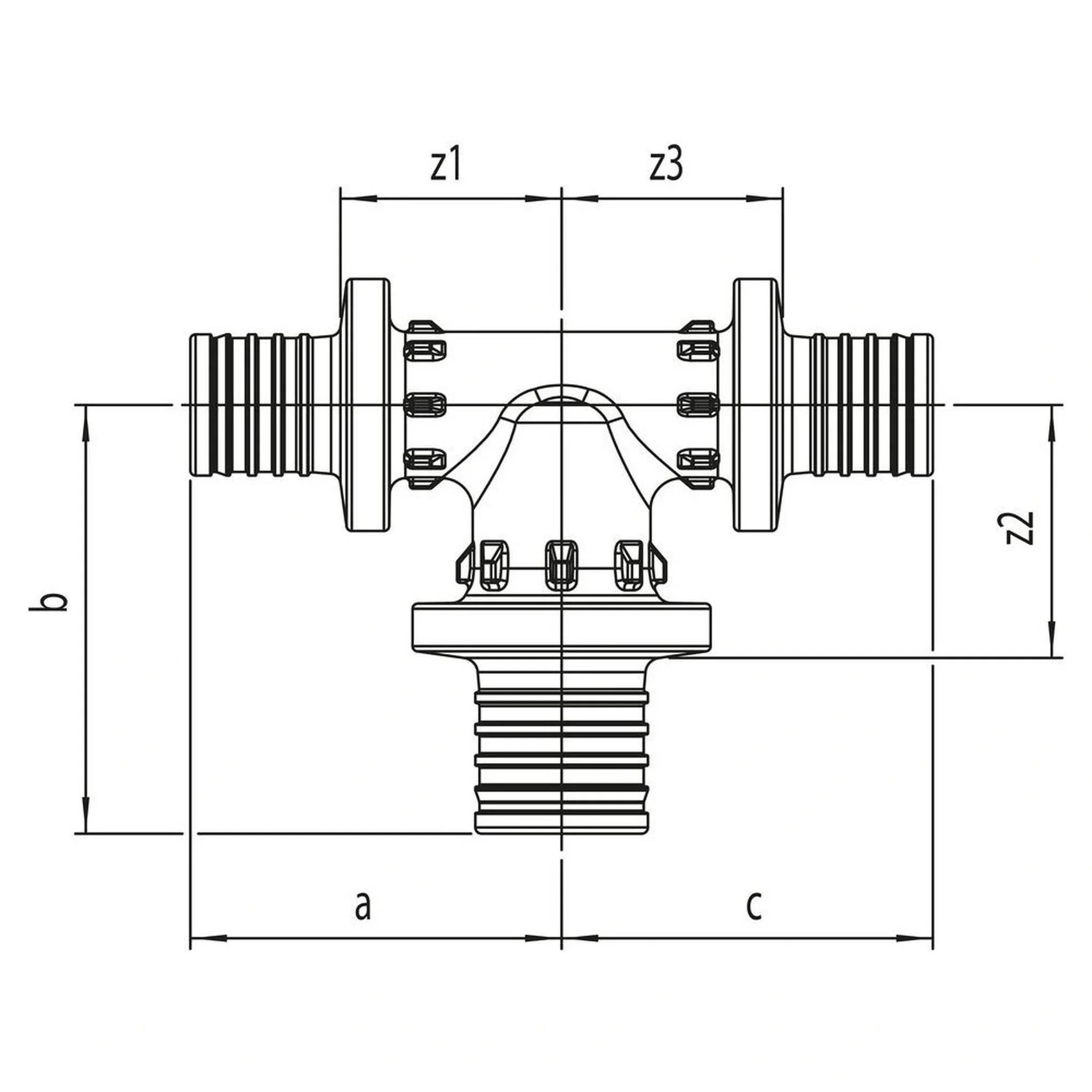REHAU T-Stück RAUTITAN PX 25, 32, 25, 1 Stk.