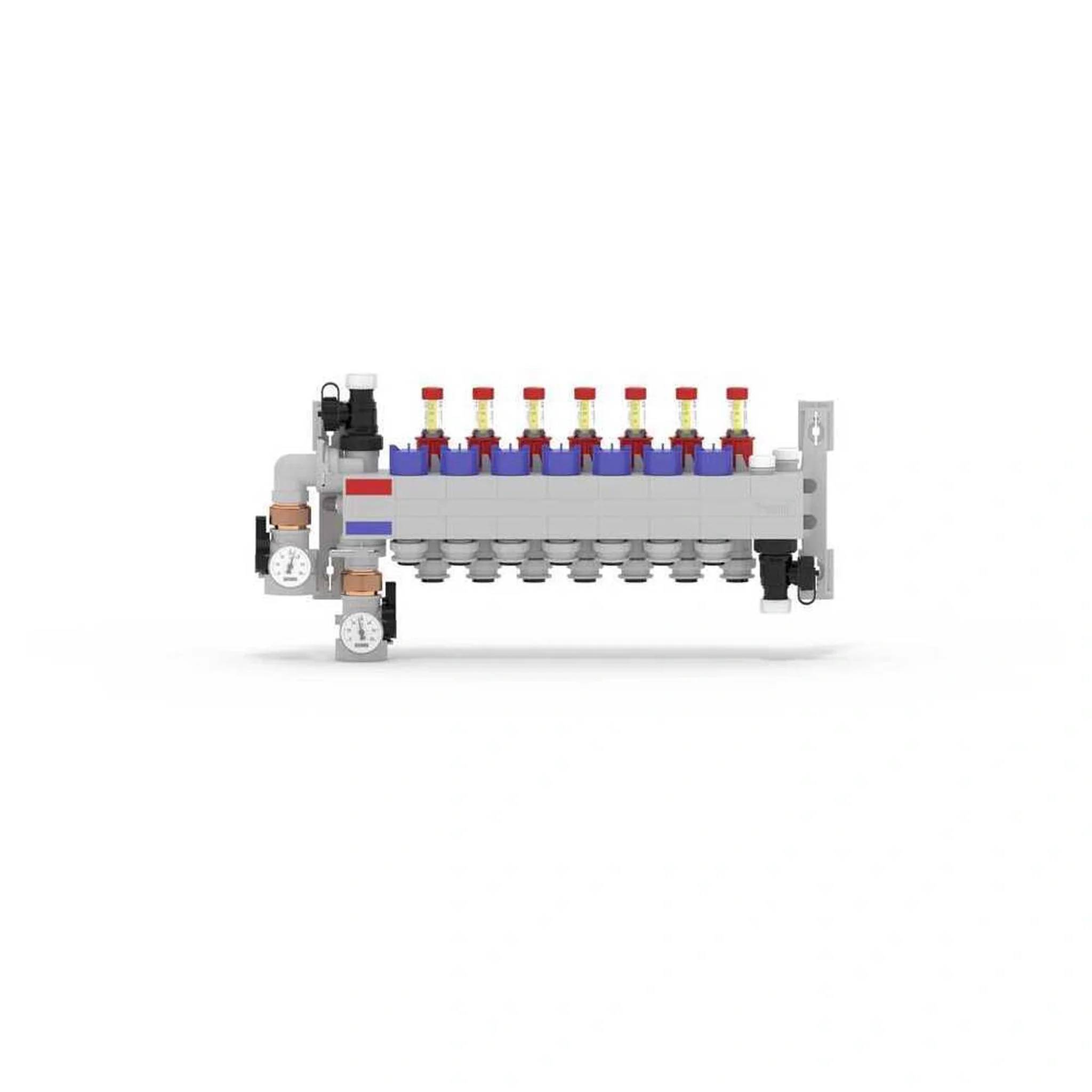 REHAU RAUTHERM SPEED, Verteiler, HKV-D, Polymer, 7 Kreise, Konnektor 17, 1 Stk.