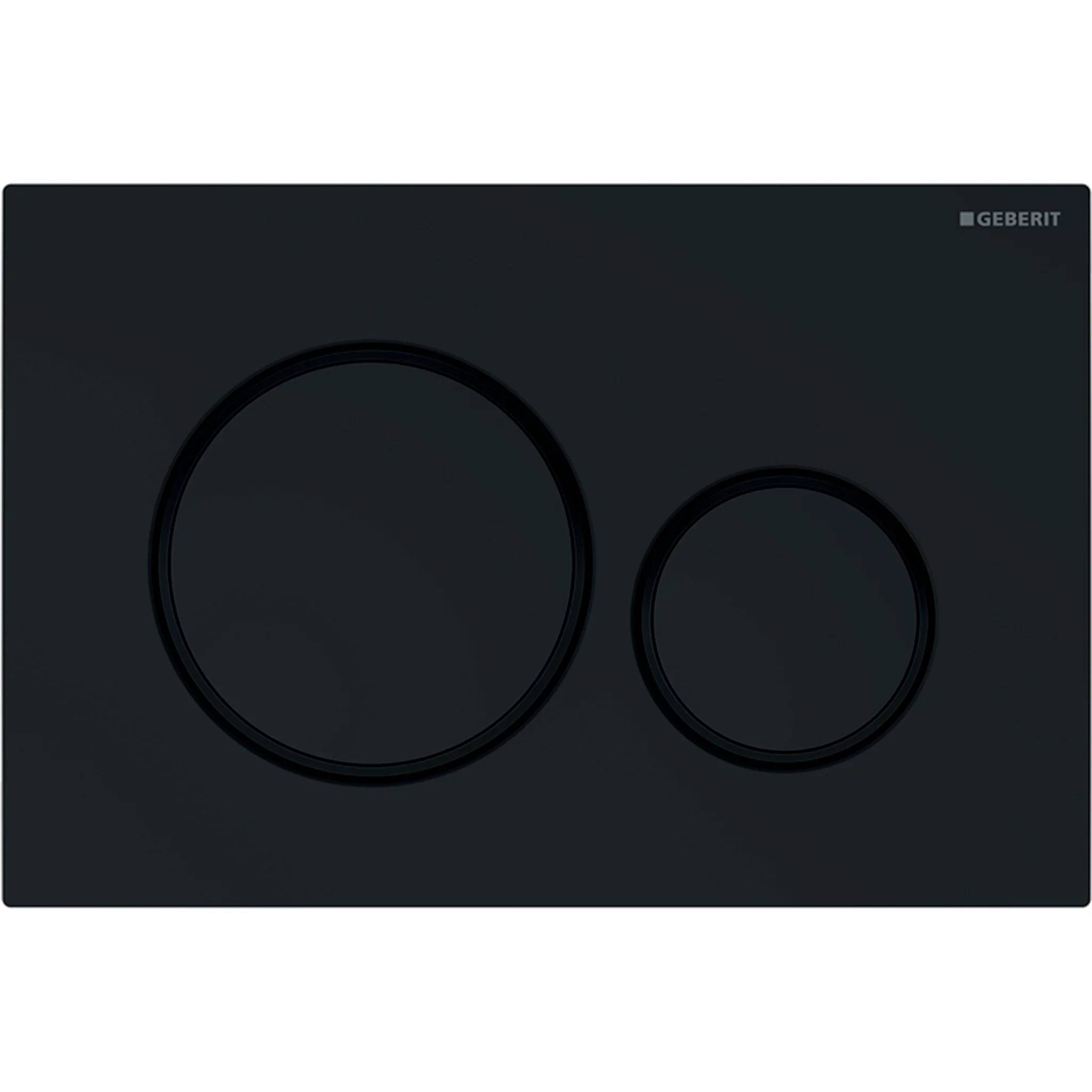 Geberit Betätigungsplatte Sigma20 2-Mengen schwarz, round, 1 Stk.