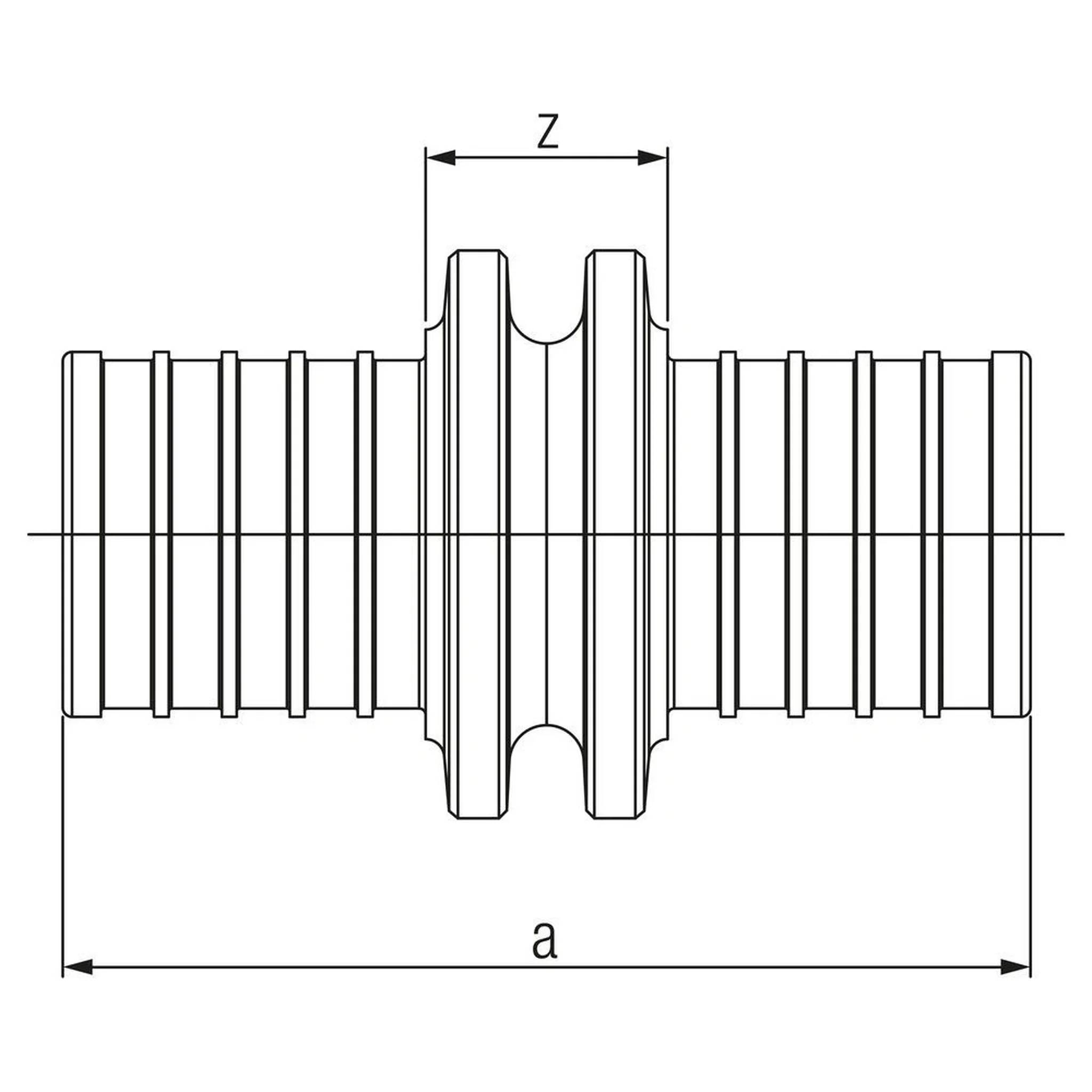 REHAU Kupplung, RAUTITAN RX+, stabil, 63 - 63, 1 Stk.