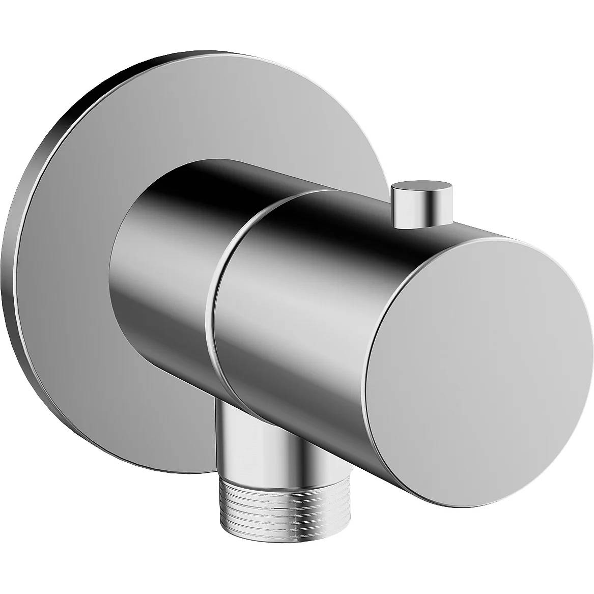Chrom-Zylinderwandventilgriff mit rundem Gegenplatte und Gewindeauslass unten