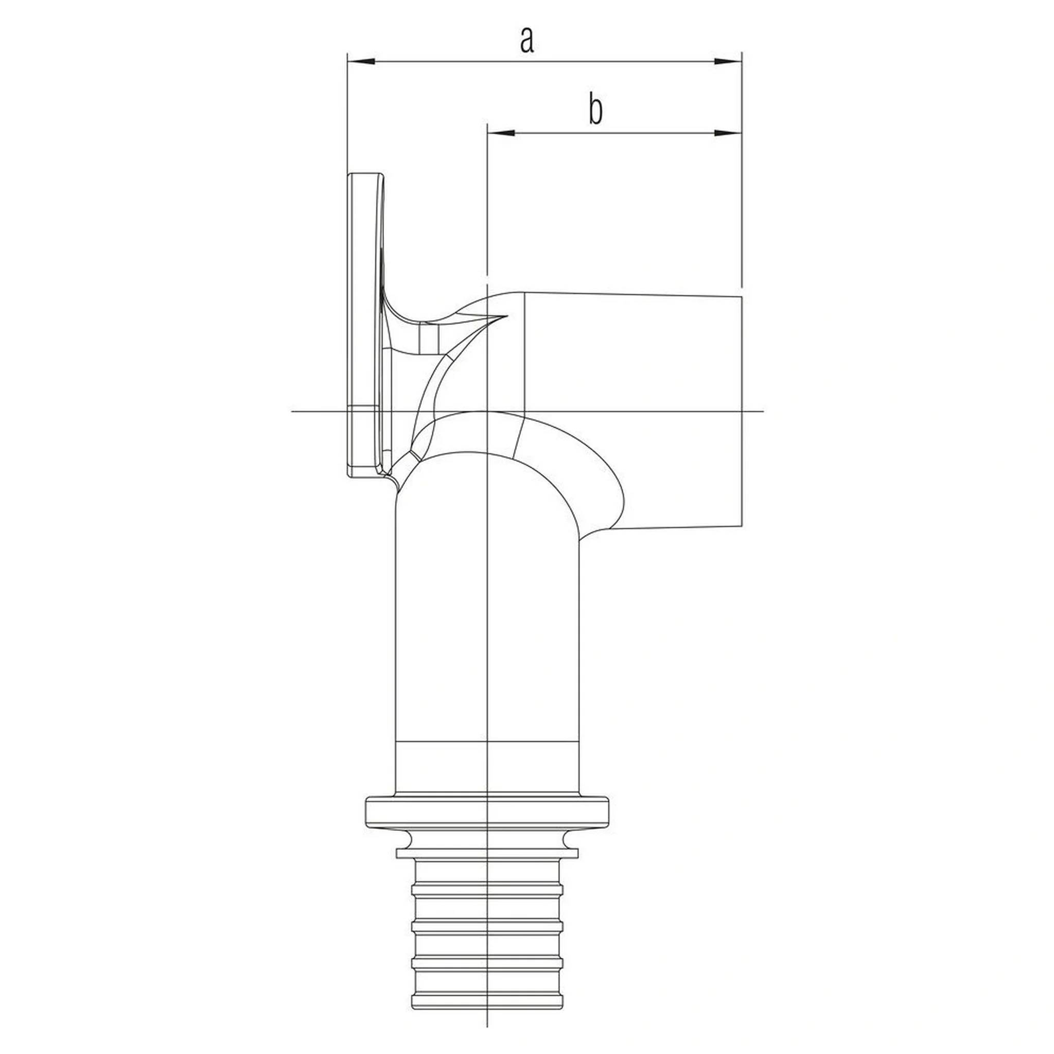 REHAU Doppelwandwinkel, RAUTITAN RX+, 20/20, Rp 1/2 lang, 1 Stk.