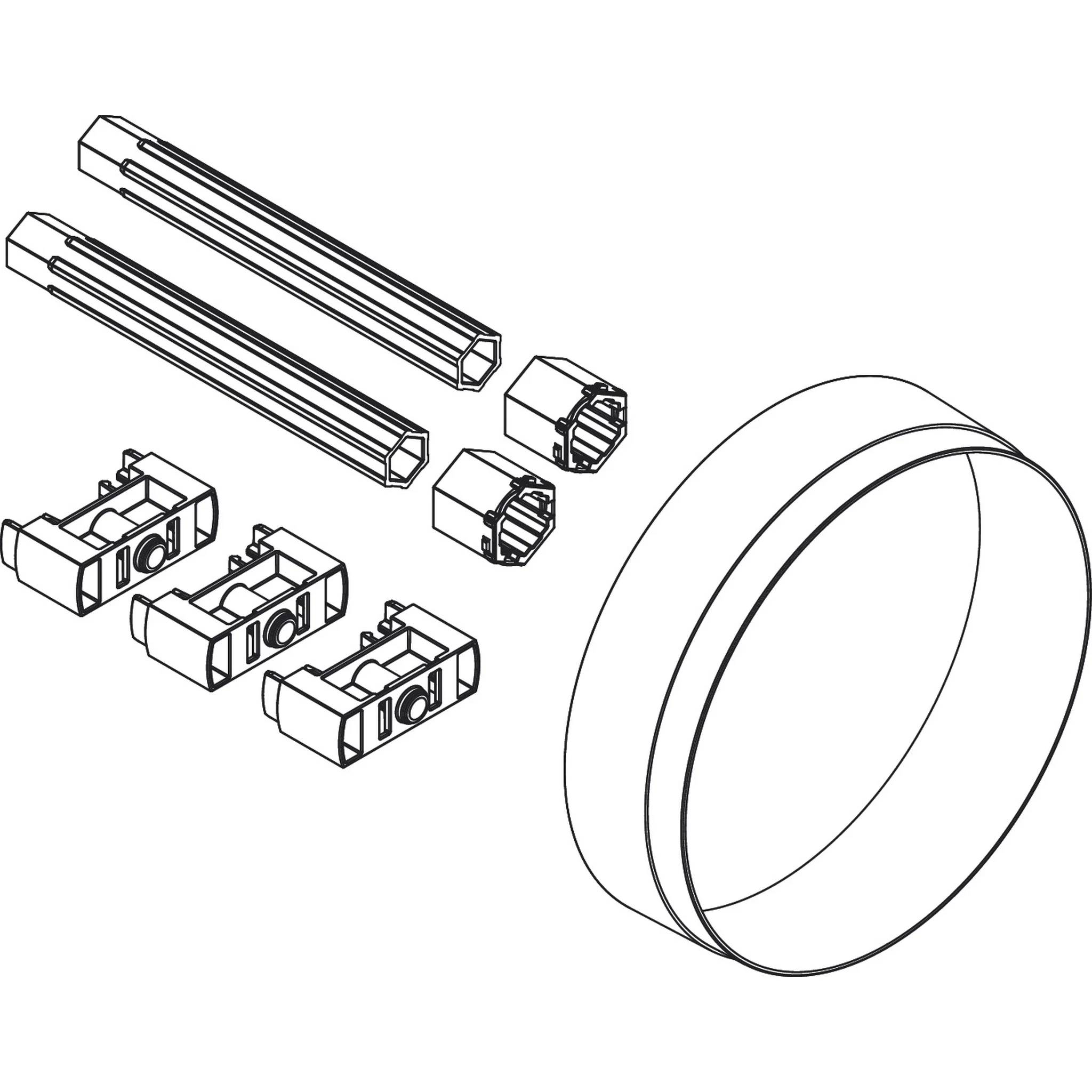 hansgrohe Verlängerung Fertigsets 25 mm, 1 Stk.