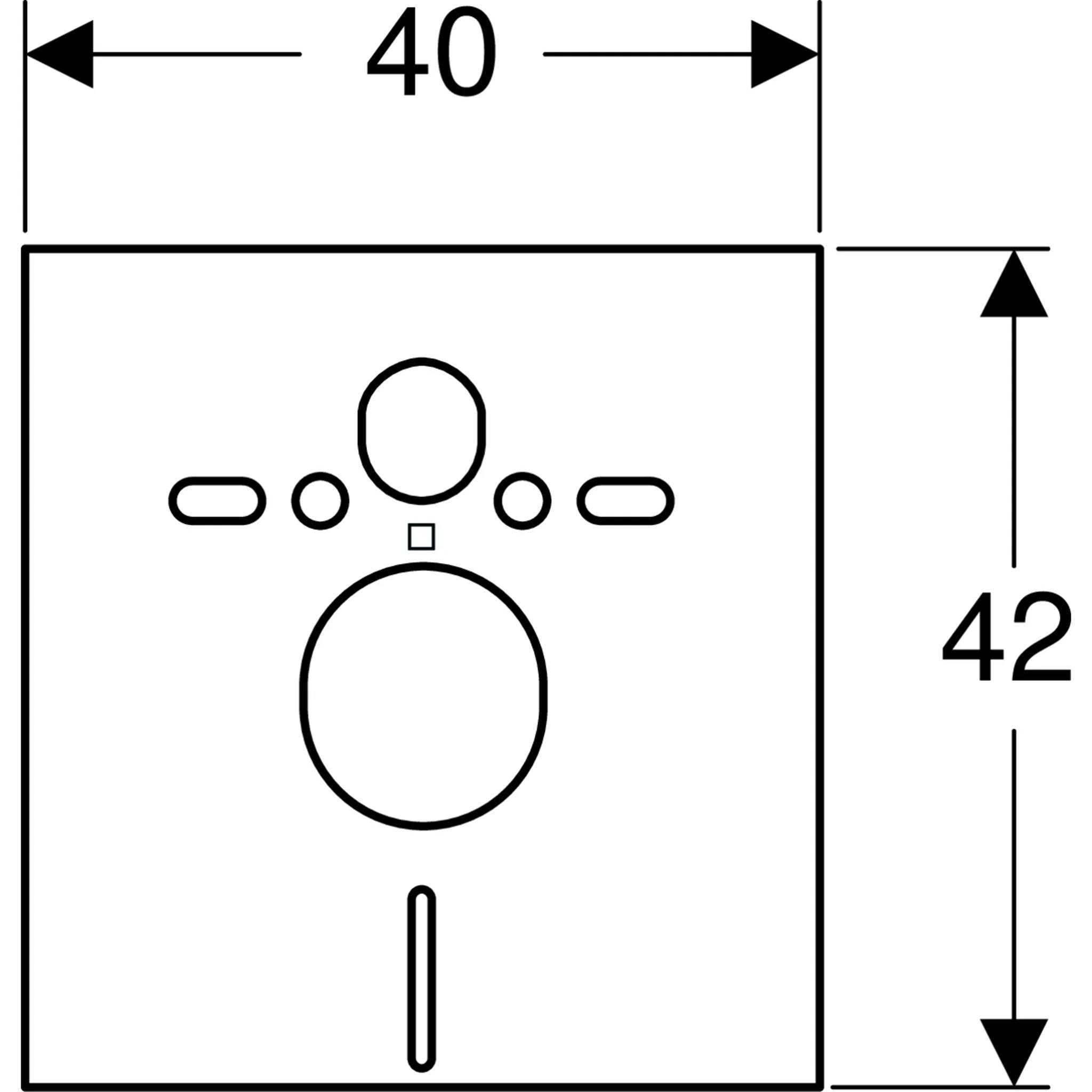 Geberit Schallschutzset für Wand-WC und Wand-Bidet, 1 Stk.