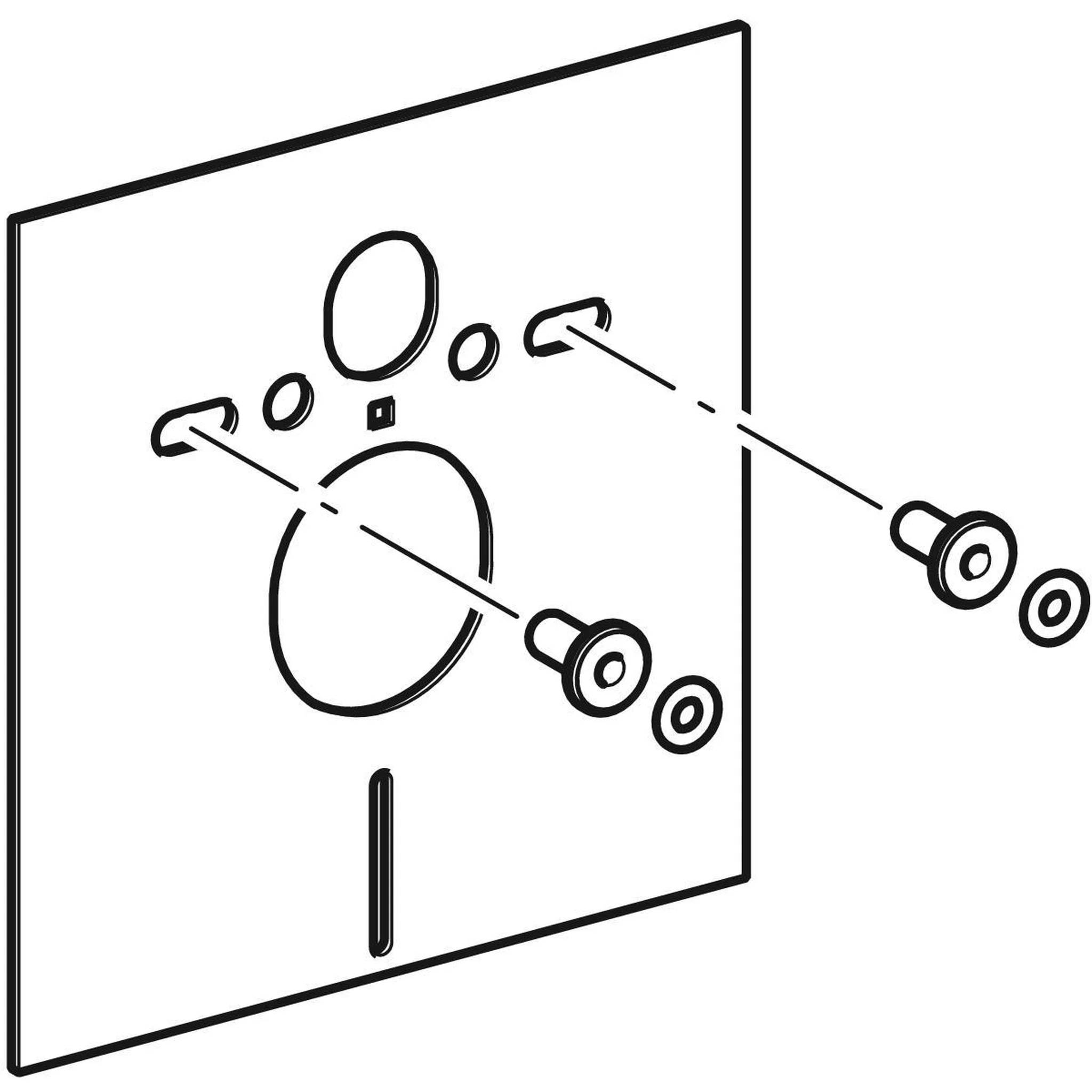 Geberit Schallschutzset für Wand-WC und Wand-Bidet, 1 Stk.