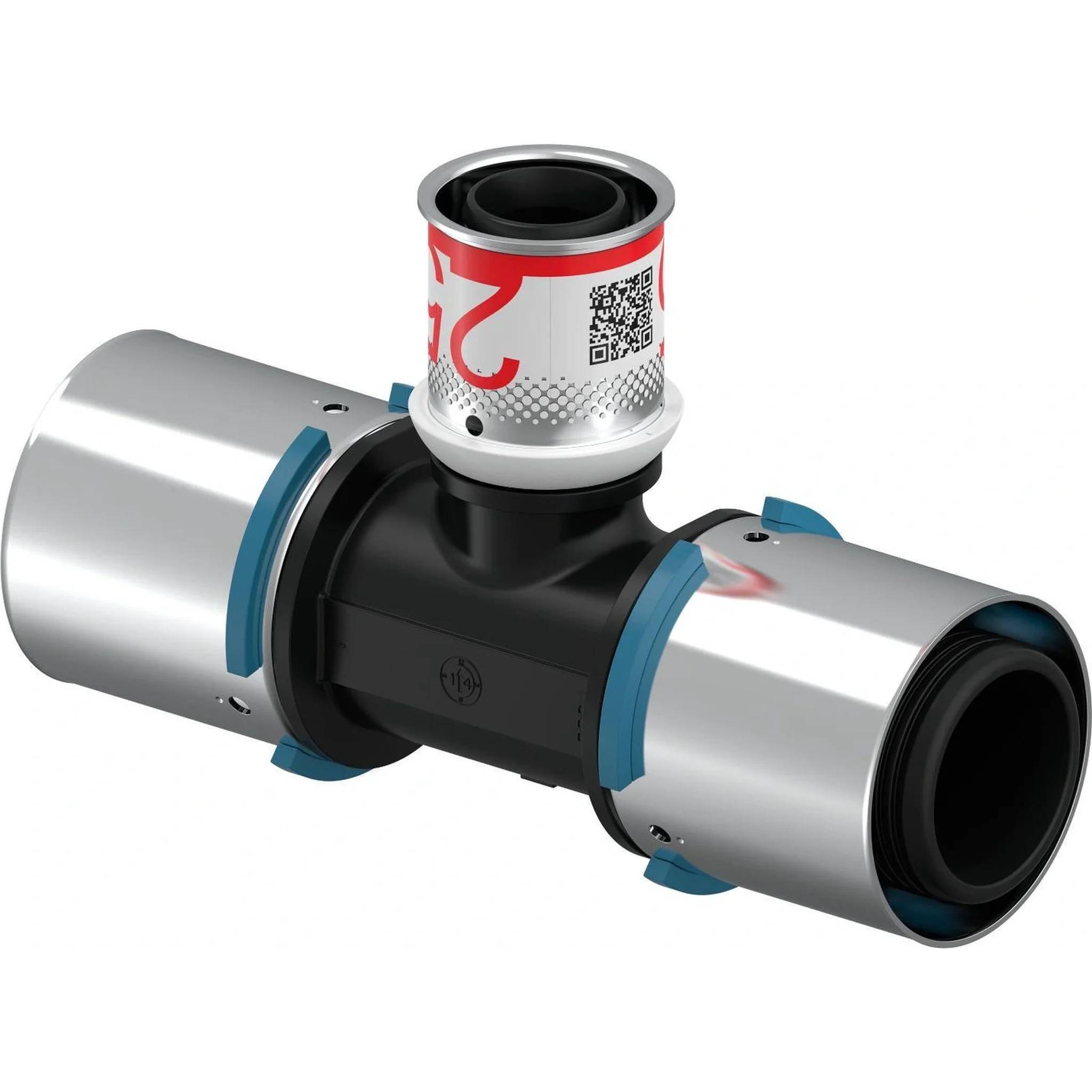 UPONOR S-Press, T-Stück, reduziert, PPSU, 40-25-40, 1 Stk.