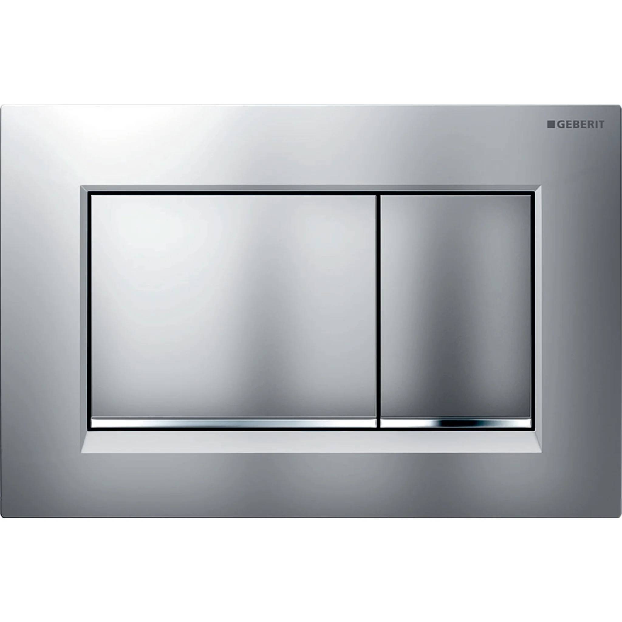 Geberit Betätigungsplatte Sigma20 2-Mengen mattchrom-lackiert/glanzchrom, 1 Stk.