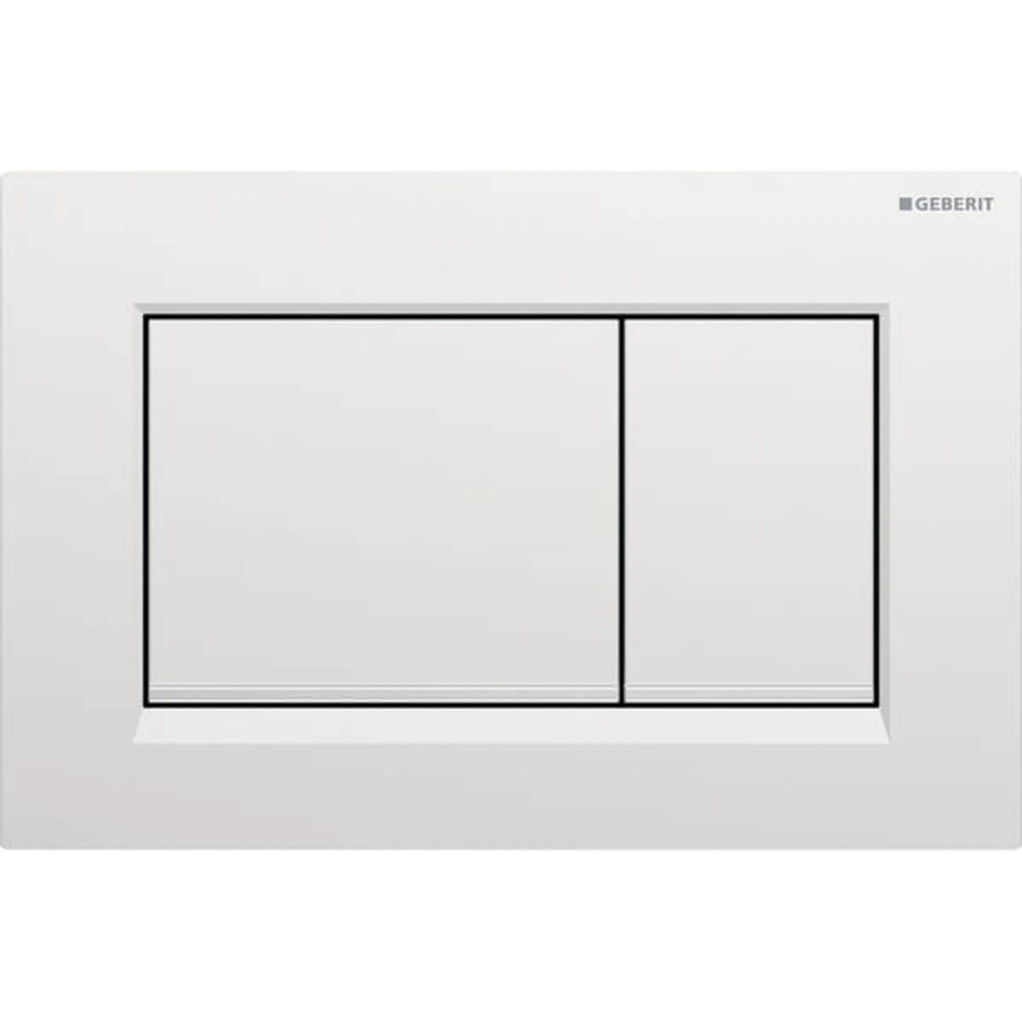 Geberit Betätigungsplatte Sigma20 2-Mengen mattchrom-lackiert/glanzchrom, 1 Stk.