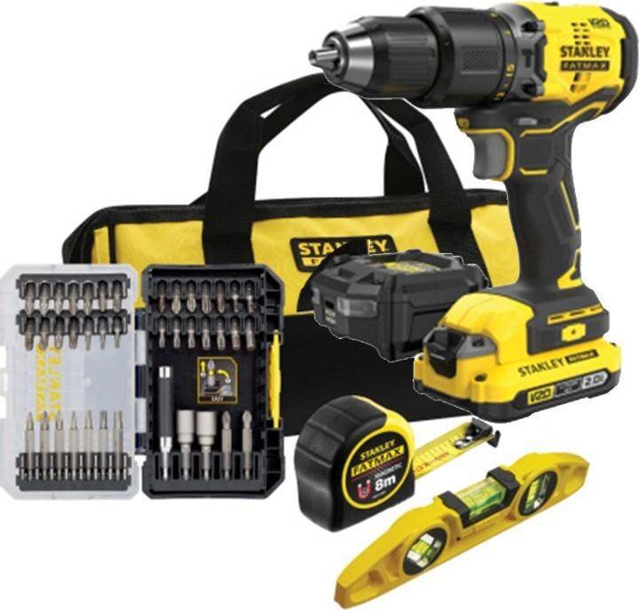 BOHRMASCHINEN-SCHRAUBERSETZ MIT ZUBEHÖR SFMCK101D1S STANLEY (SFMCK101D1S-QW)