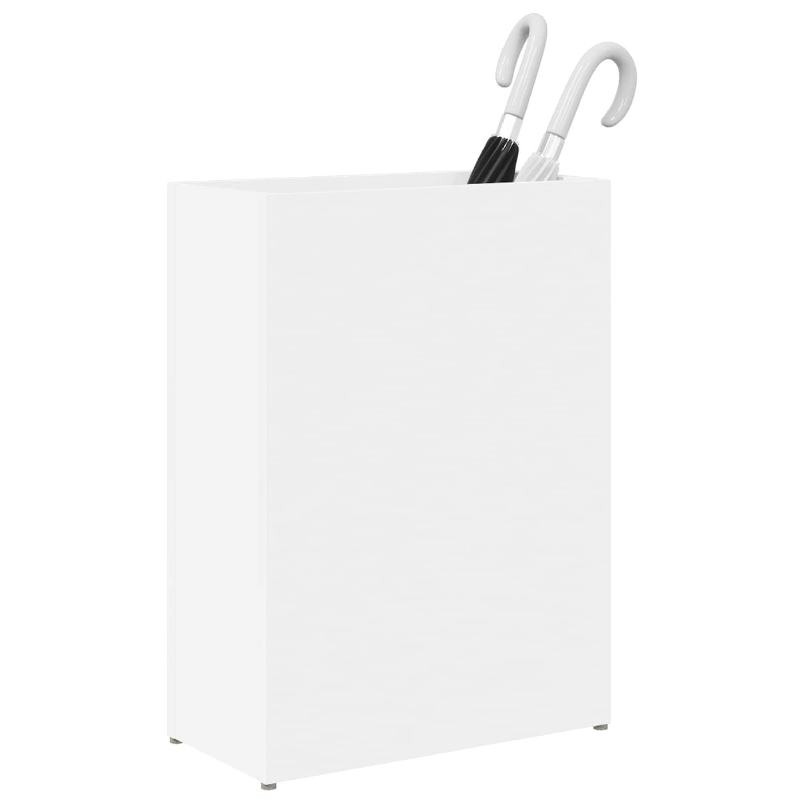 vidaXL Sonnenschirmhalter Weiß 40 x 20 x 55,5 cm Holzwerkstoff