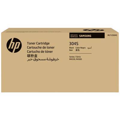 HP Tonerkartusche, Verpackung in Beige mit '304S Schwarz' Text, HP- und Samsung-Logos.