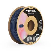 Spule mit dunkelblauem 3D-Drucker-Filament mit der Bezeichnung „CREALITY