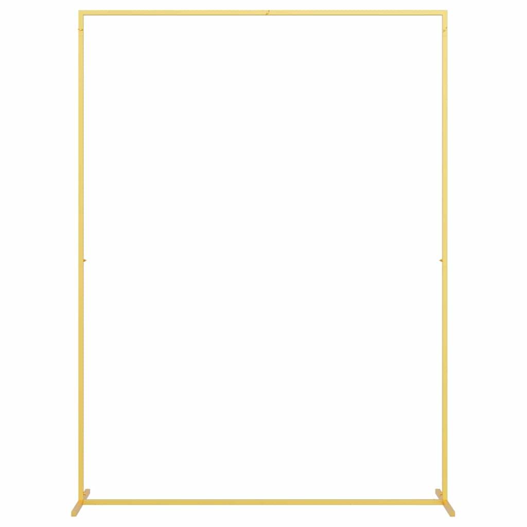 vidaXL Hochzeitsbogen Gold 150 x 49,5 x 200 cm Stahl