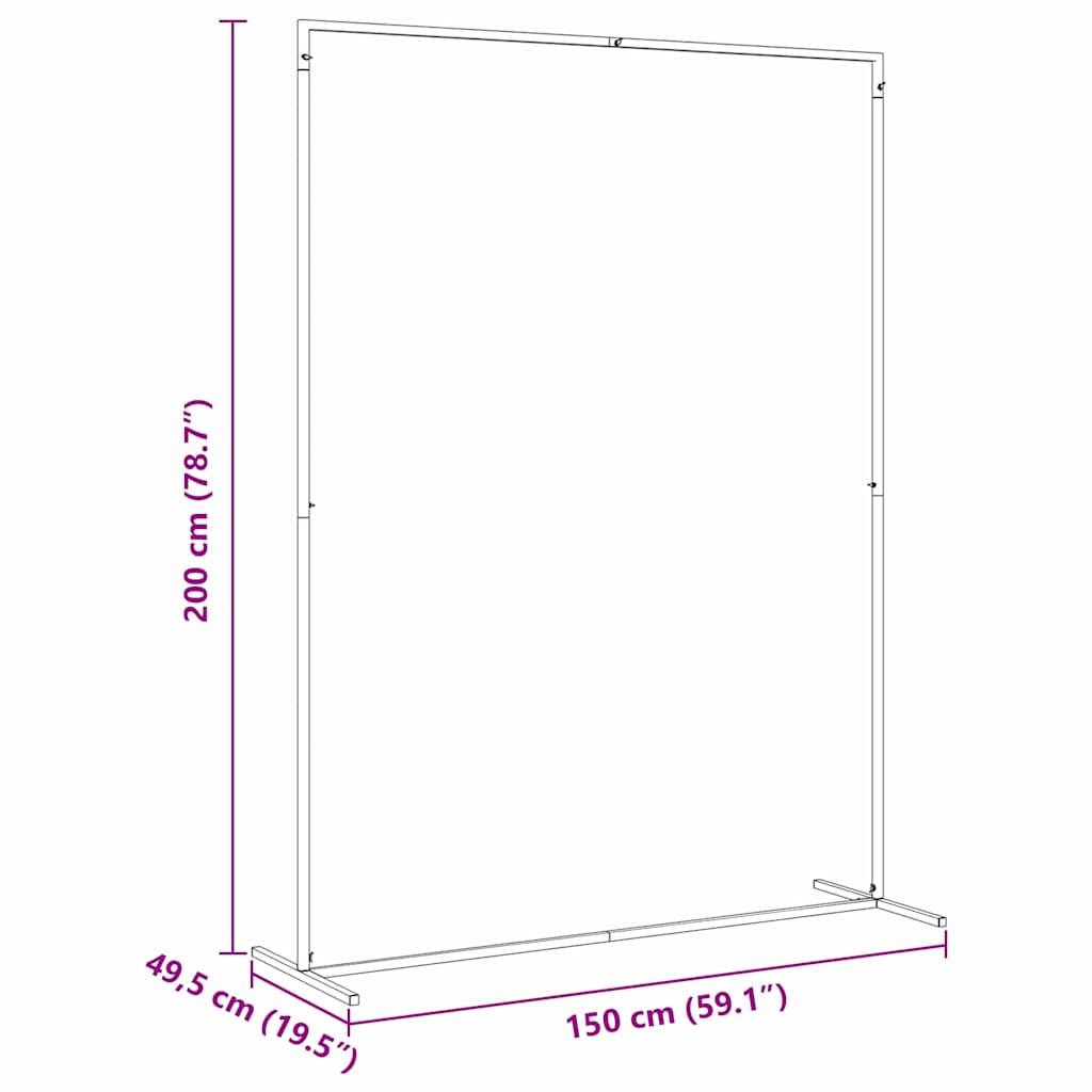 vidaXL Hochzeitsbogen Gold 150 x 49,5 x 200 cm Stahl