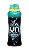 Eine Flasche Lenor Unstoppables Wäscheparfüm, mit der Bezeichnung 