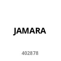 Das Bild zeigt das Wort 'JAMARA' in fetter schwarzer Schrift mit der Nummer '402878' darunter, zentriert auf einem weißen Hintergrund.