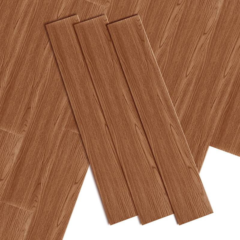 Hellbraune Holzfußbodenplatten, die auf einer Oberfläche angeordnet sind und deren Textur und Maserung zur Geltung bringen.