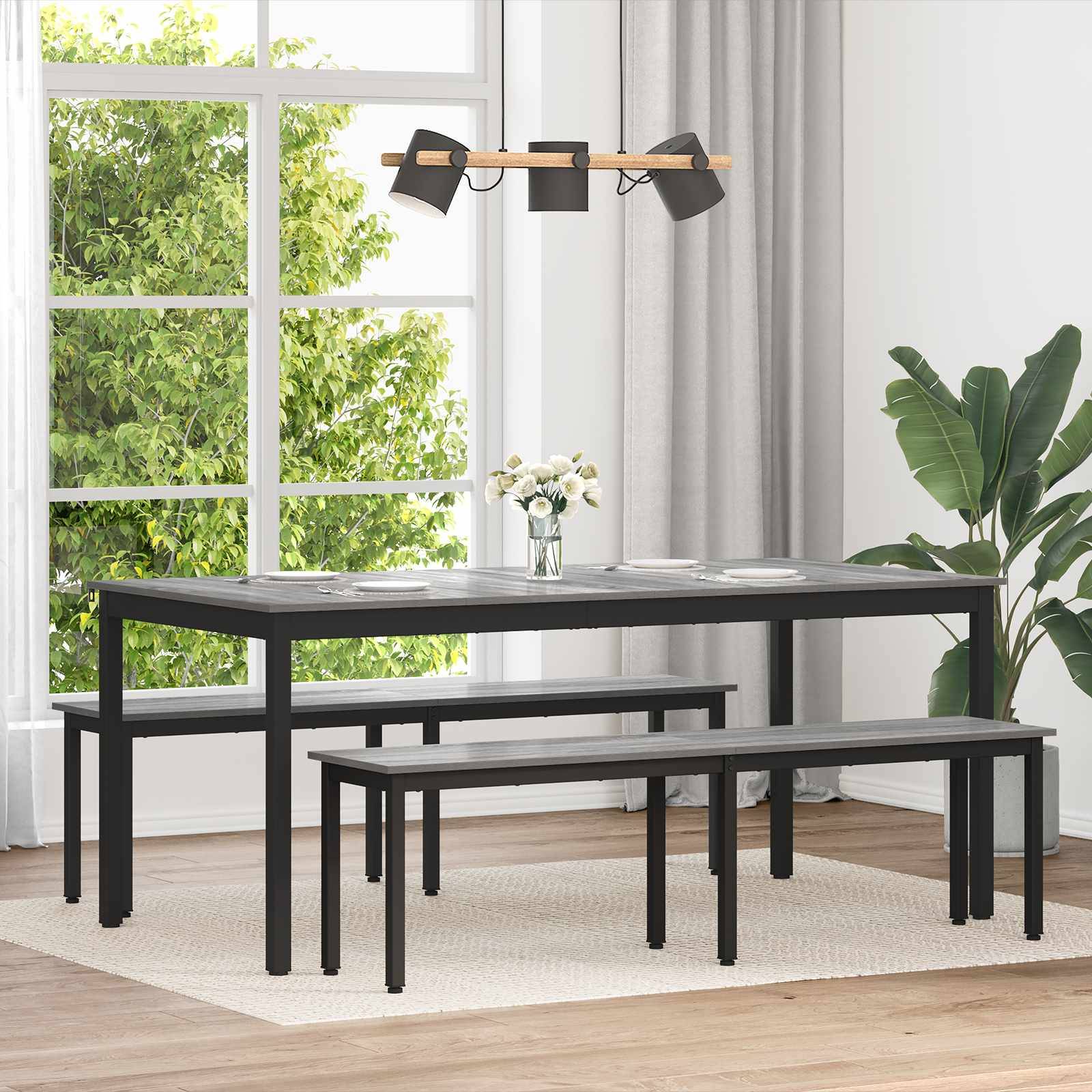 vidaXL Esstische 2 pcs 180 x 90 x 75 cm Holzwerkstoff